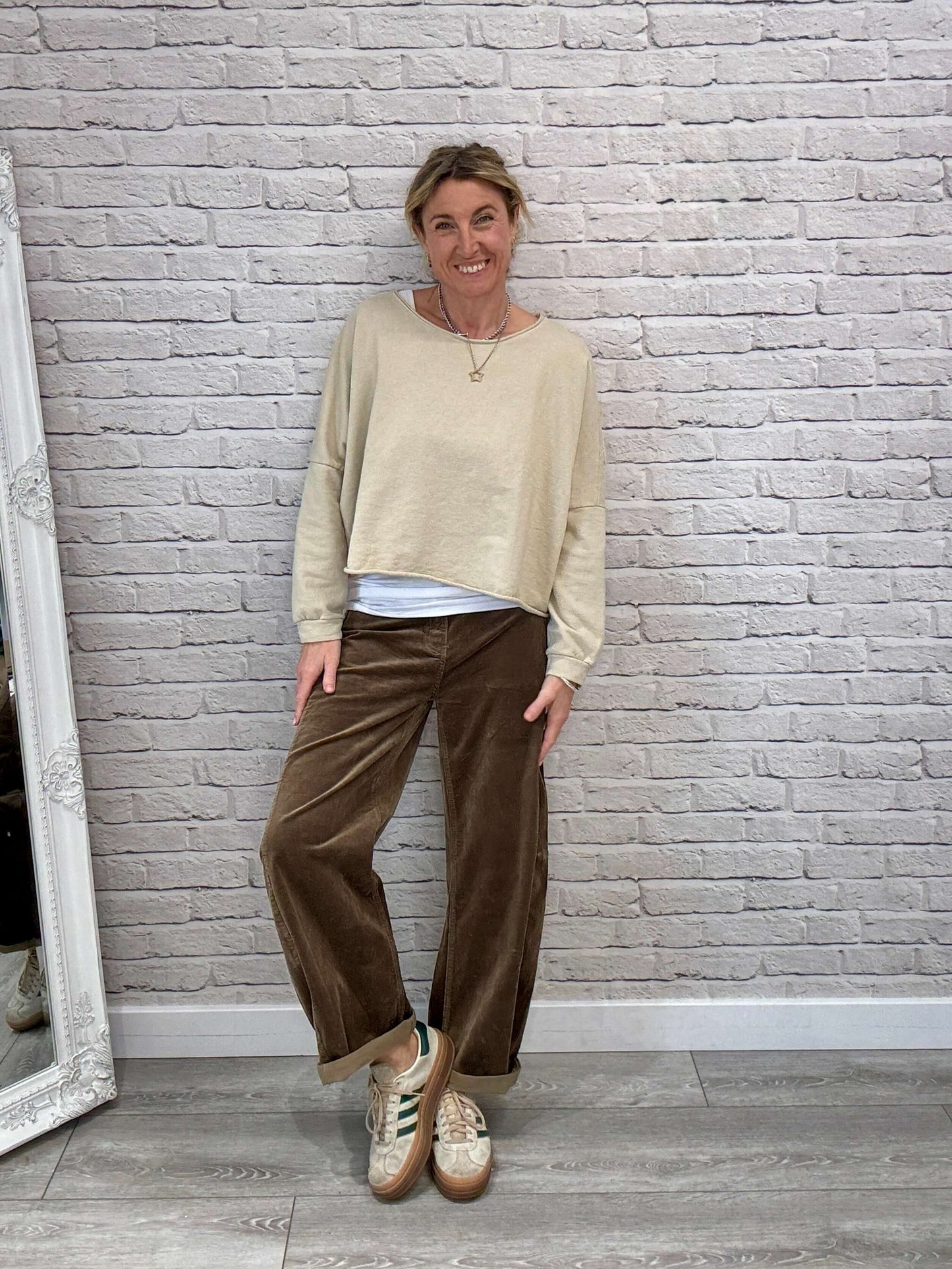 Maeve Sweatshirt | Almond Milk