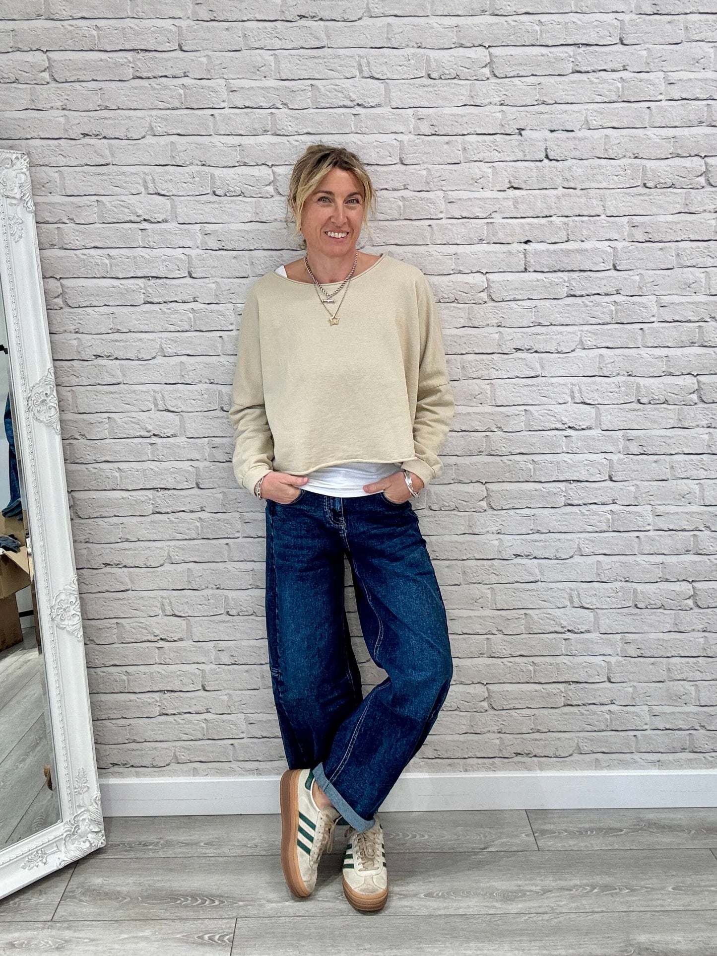 Maeve Sweatshirt | Almond Milk