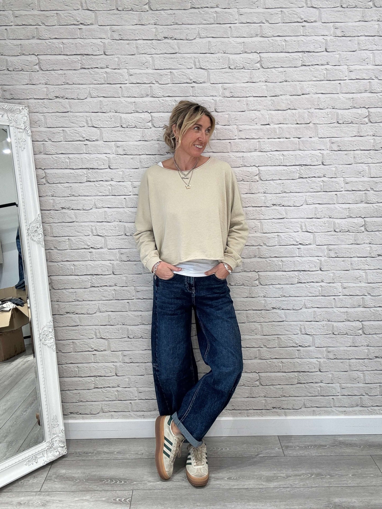 Maeve Sweatshirt | Almond Milk