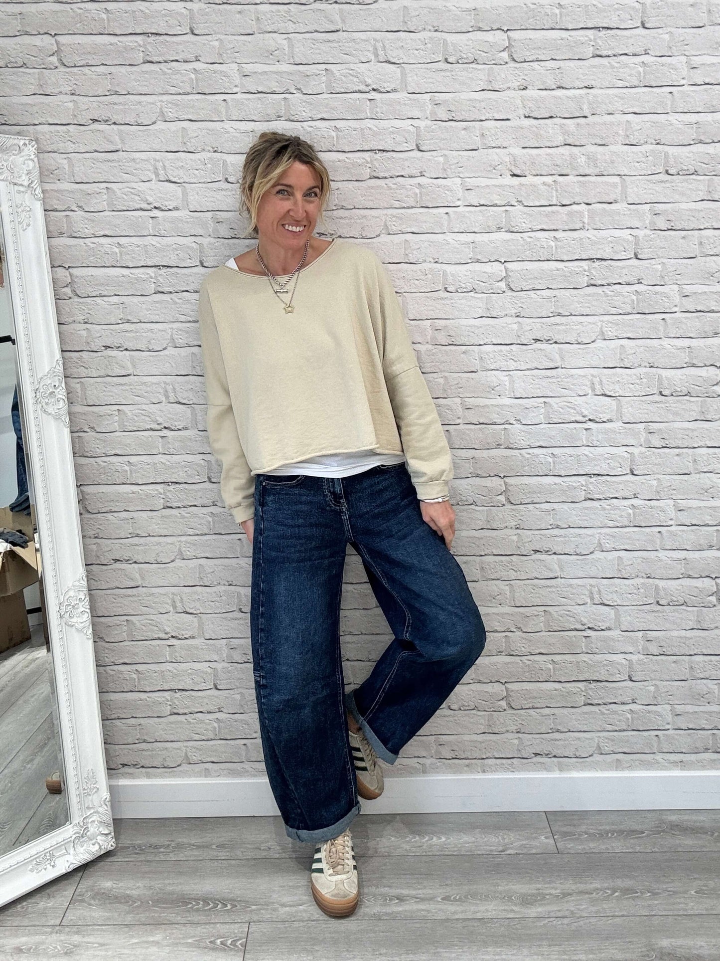 Maeve Sweatshirt | Almond Milk