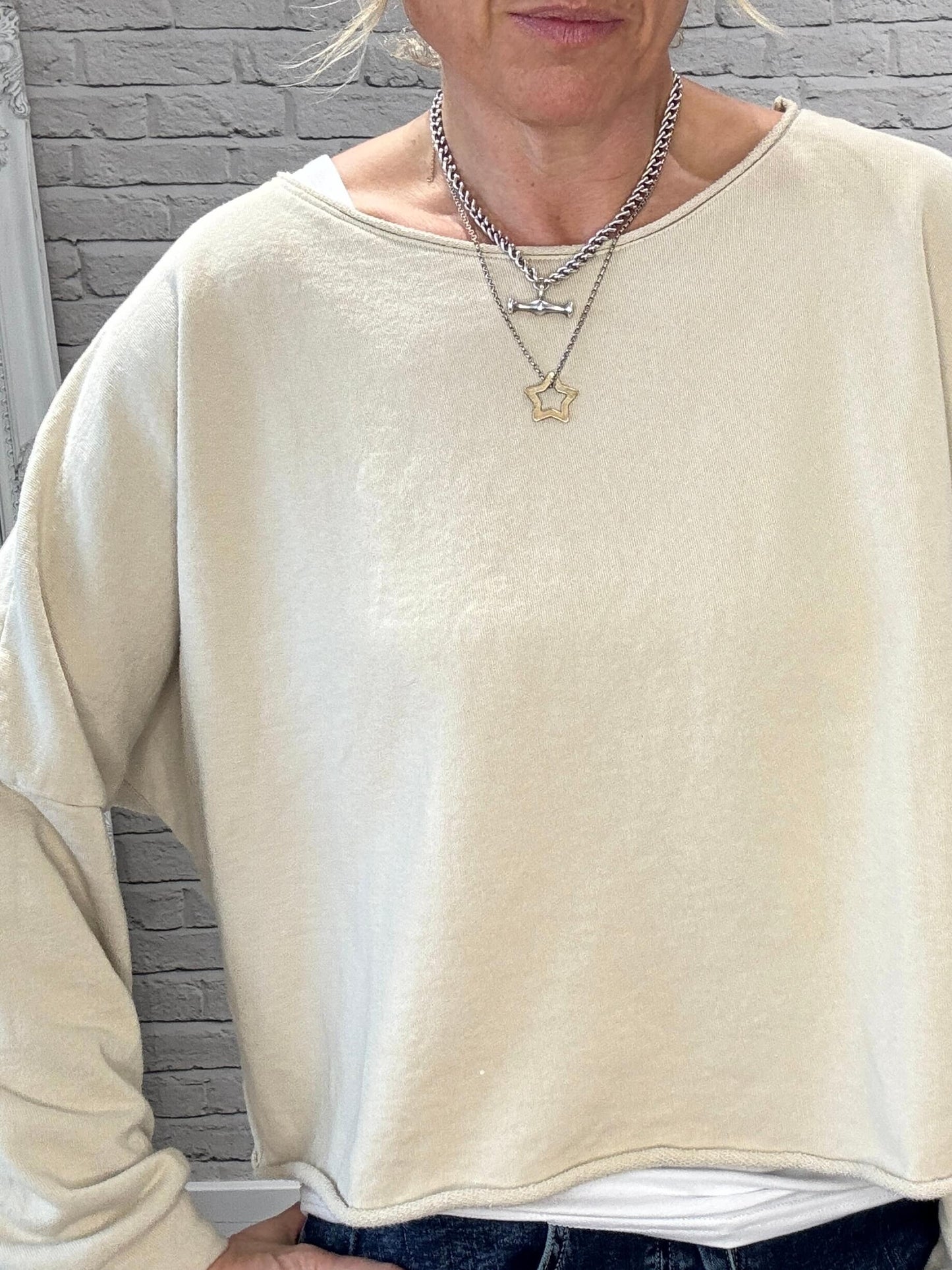 Maeve Sweatshirt | Almond Milk