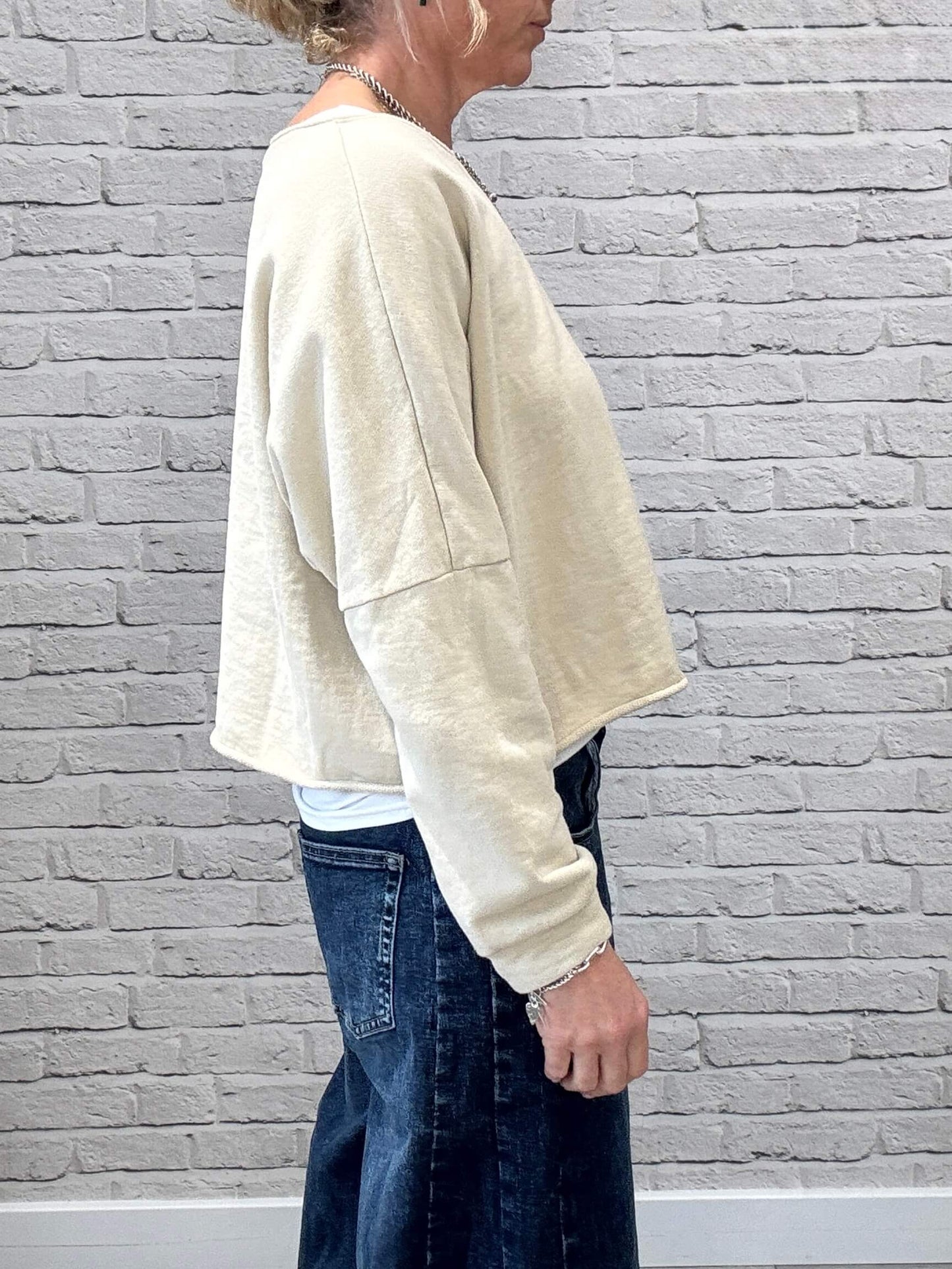 Maeve Sweatshirt | Almond Milk