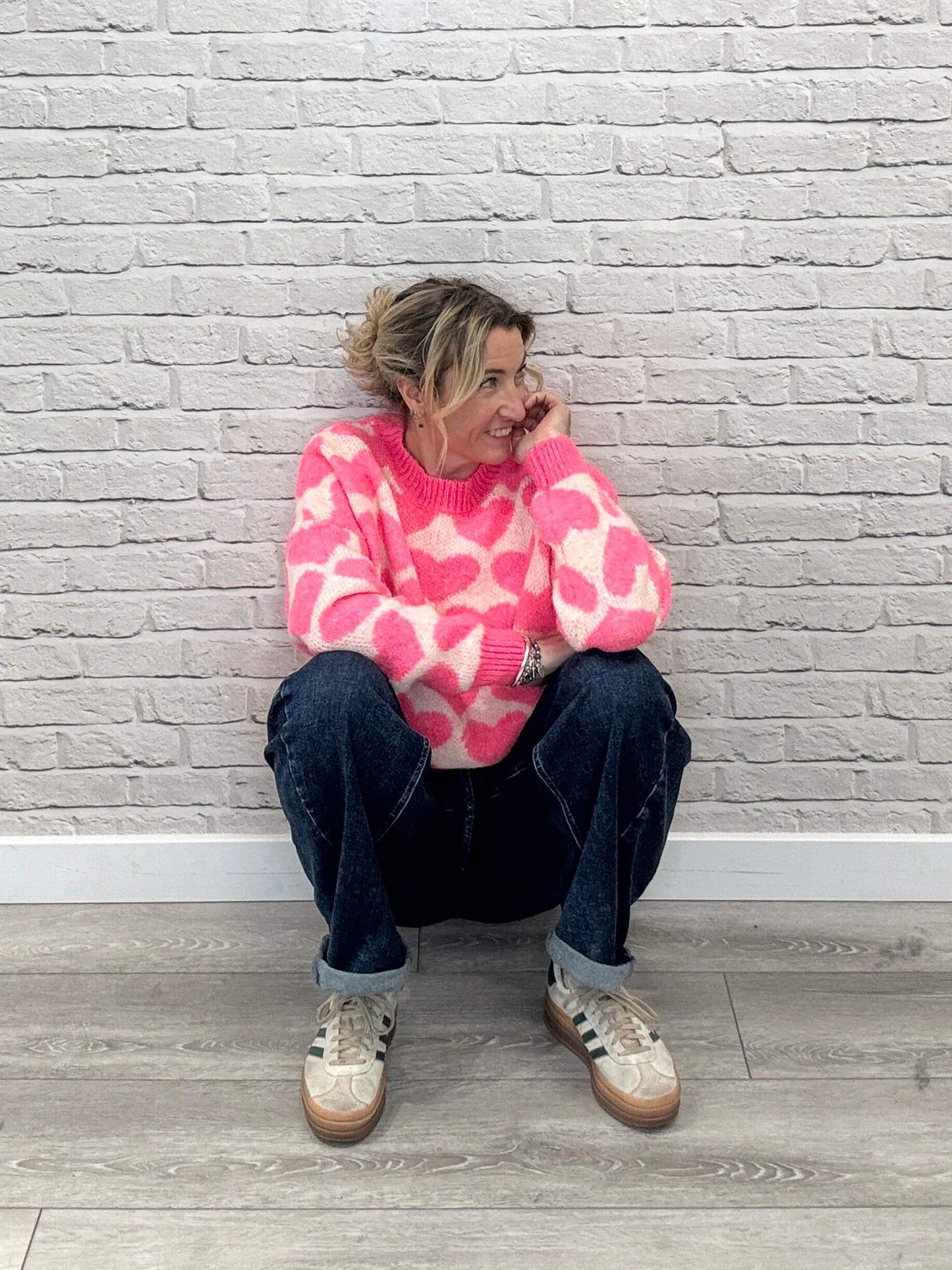 Heart Jumper | Neon Pink
