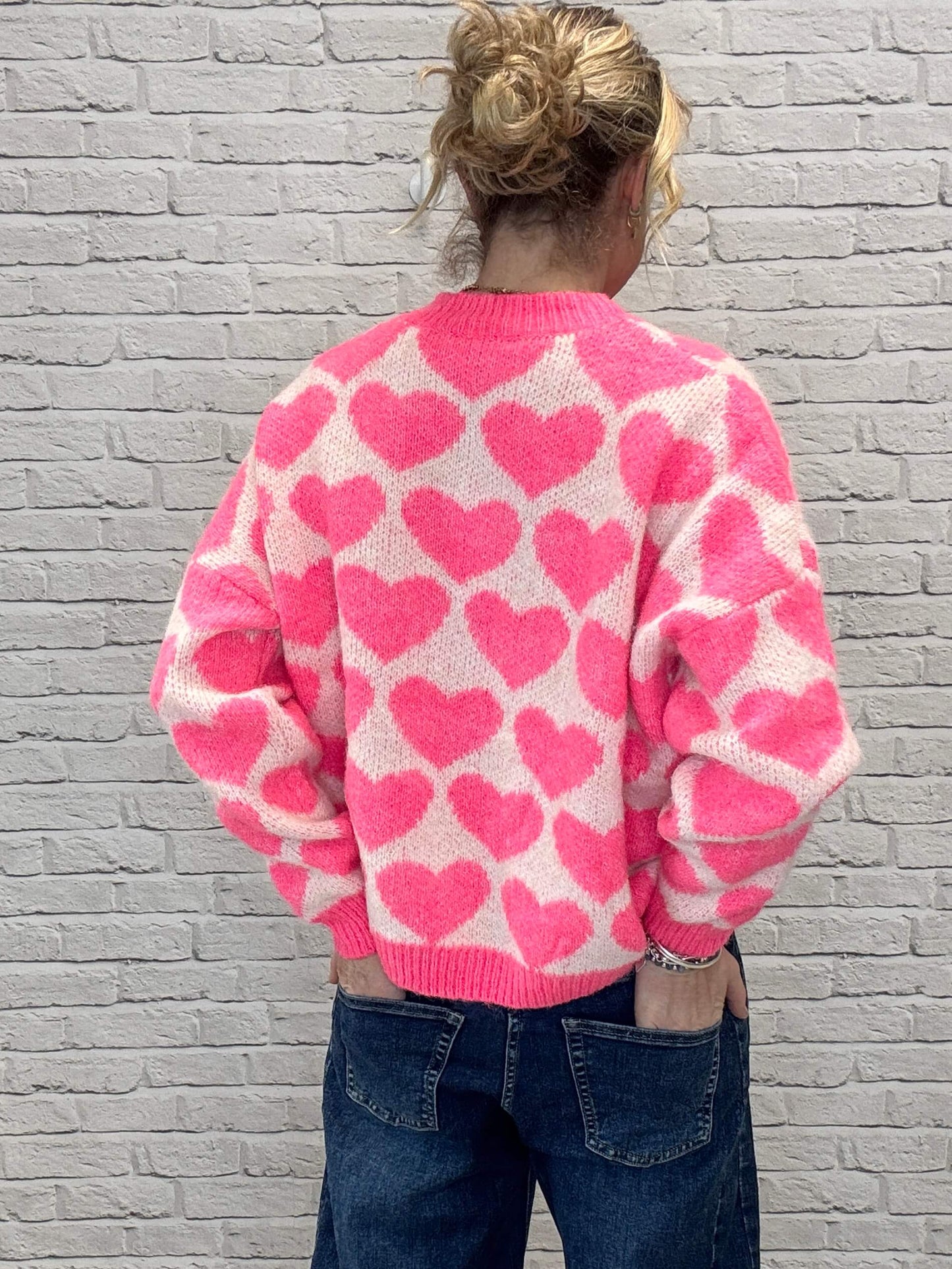 Heart Jumper | Neon Pink