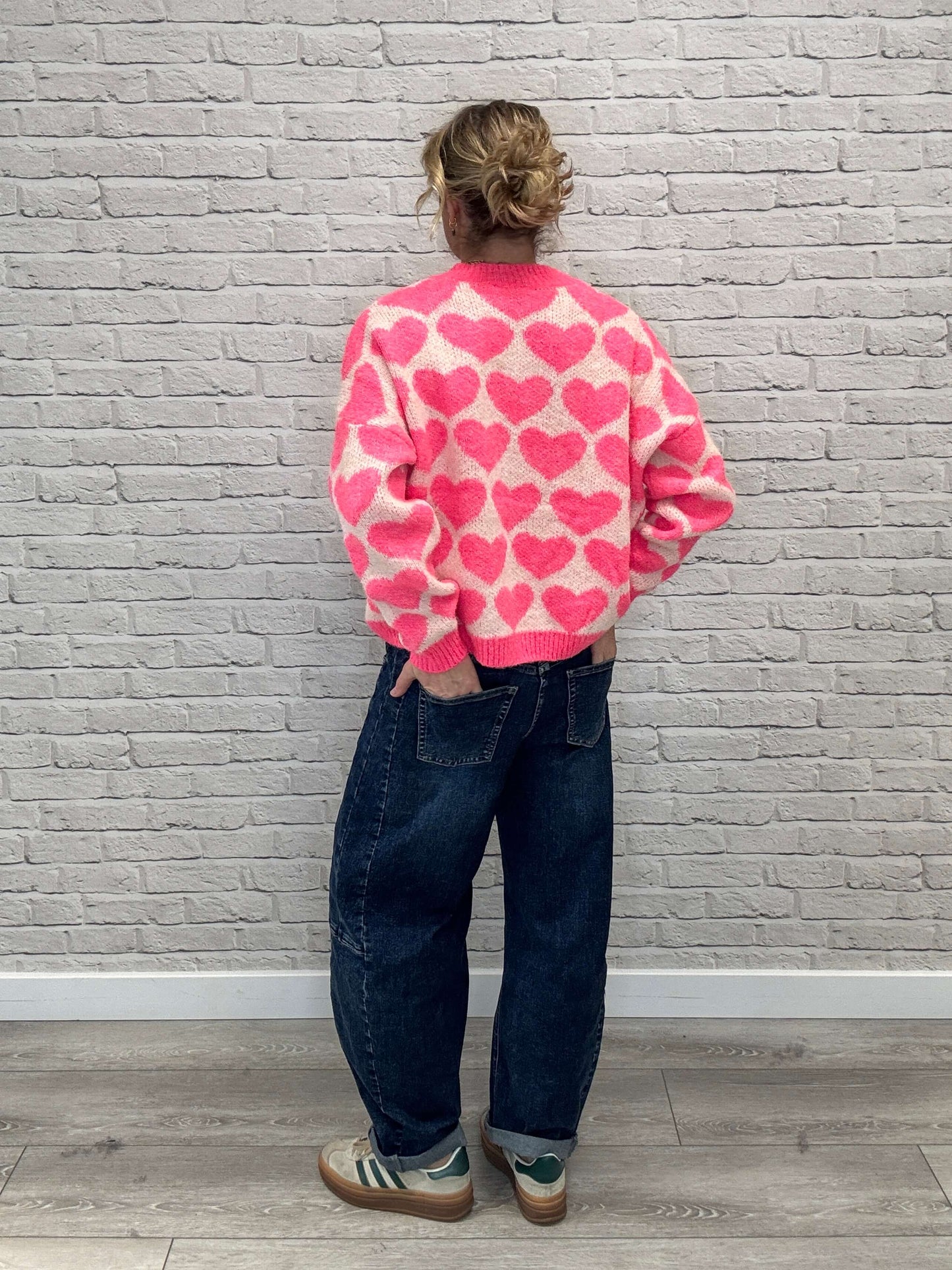 Heart Jumper | Neon Pink