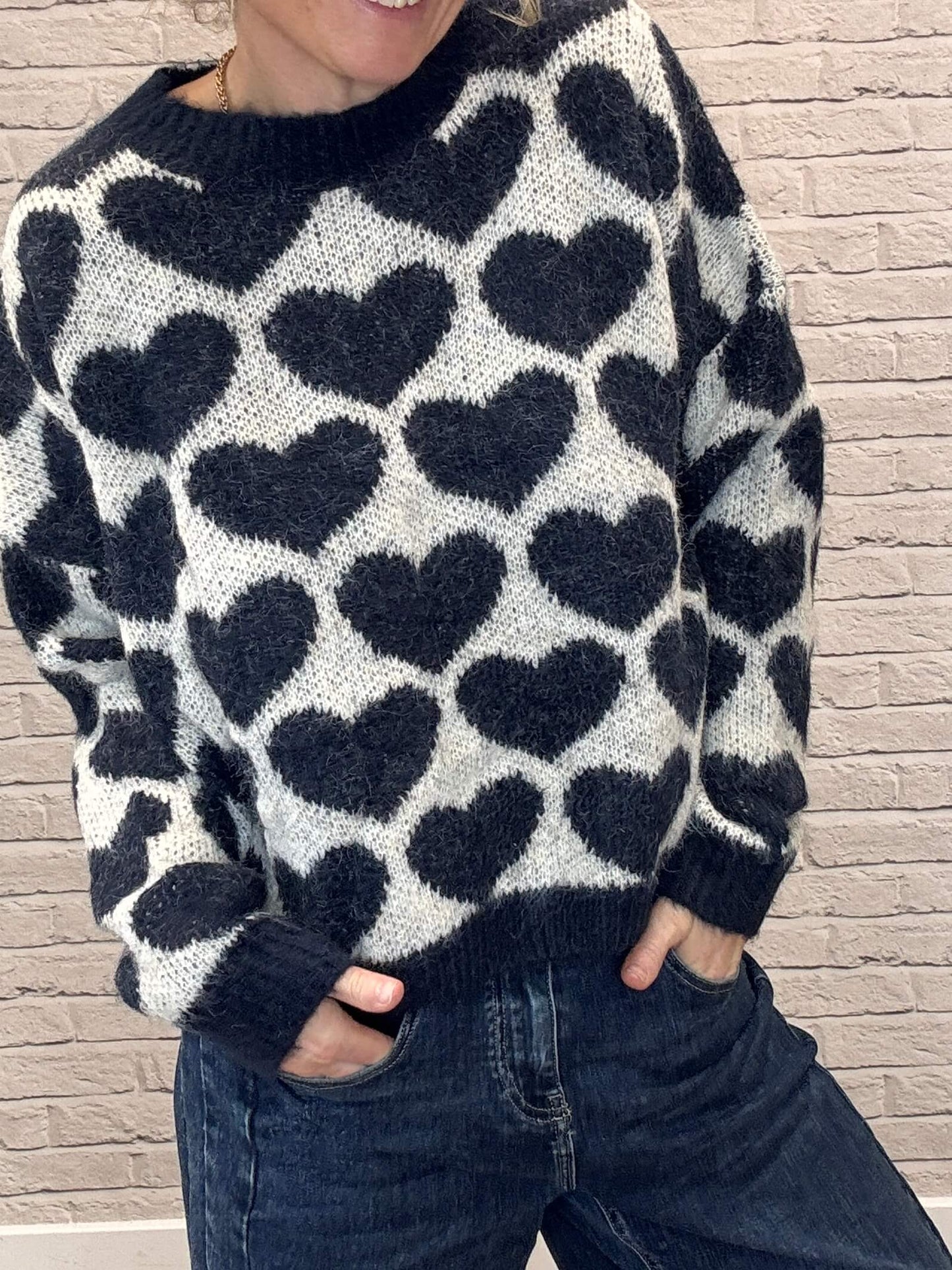 Heart Jumper | Navy