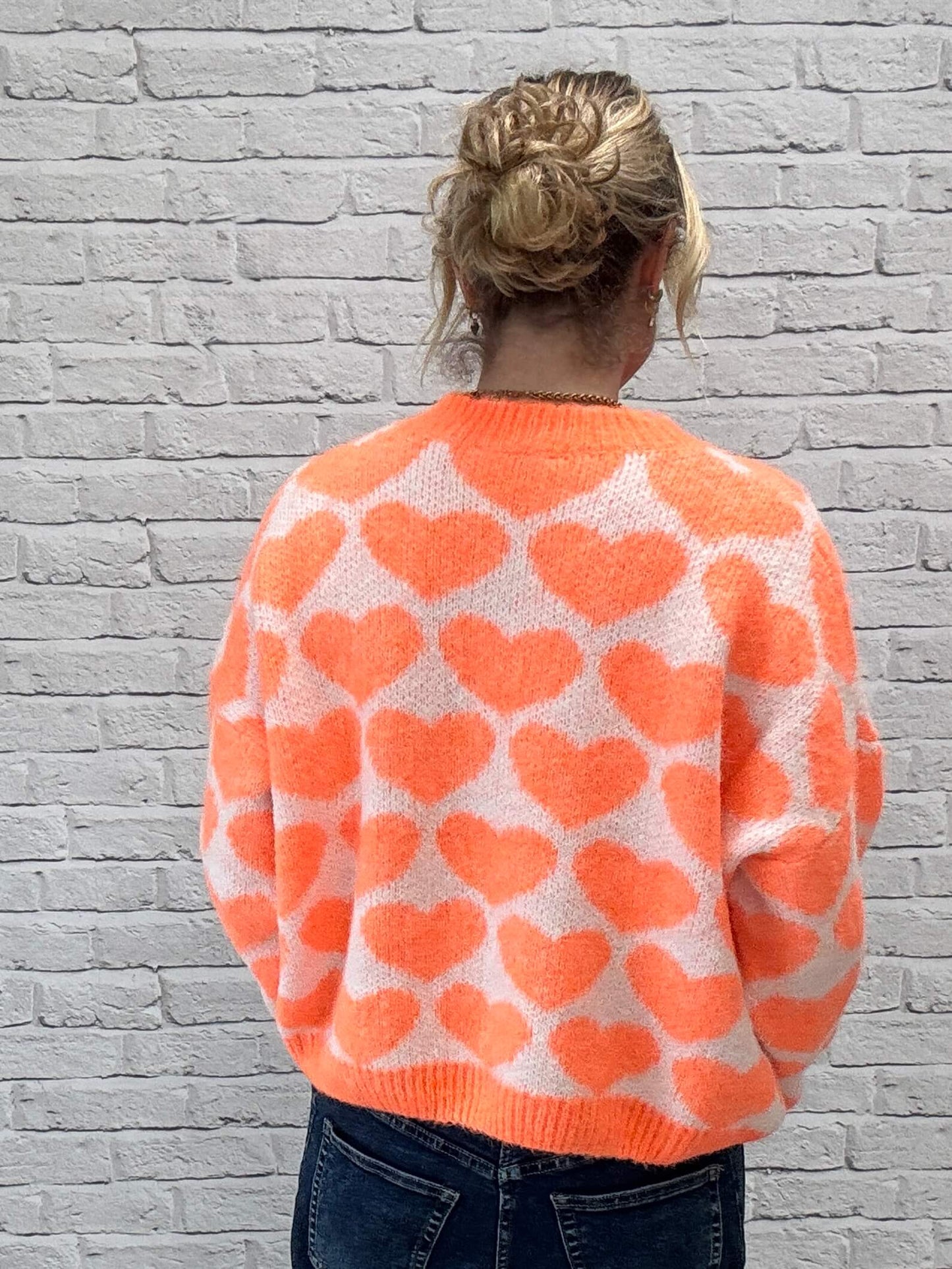 Heart Jumper | Neon Orange