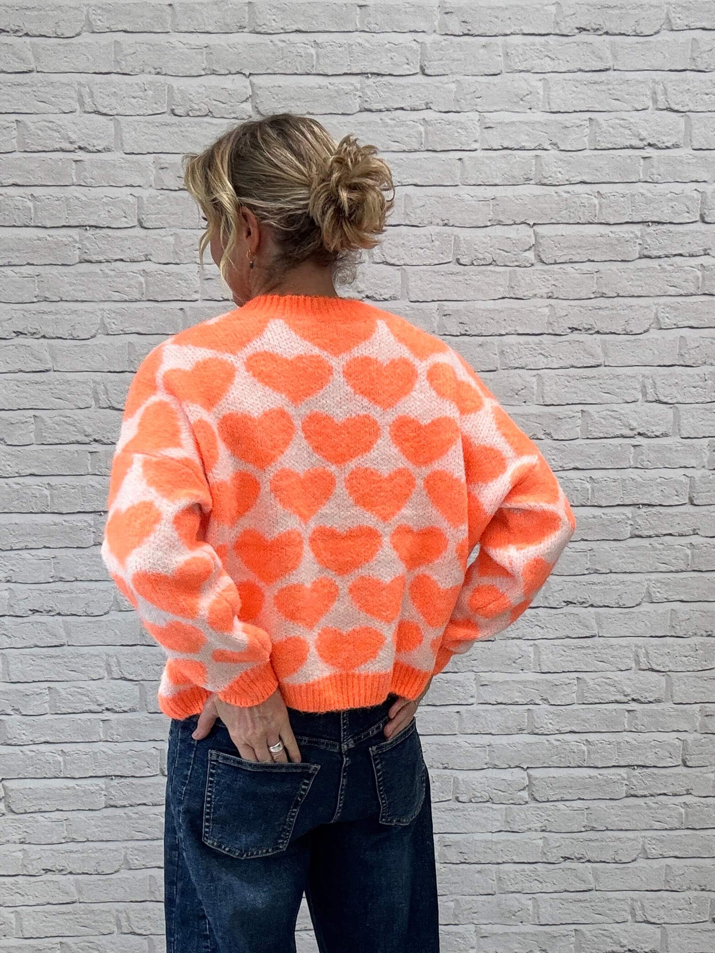 Heart Jumper | Neon Orange