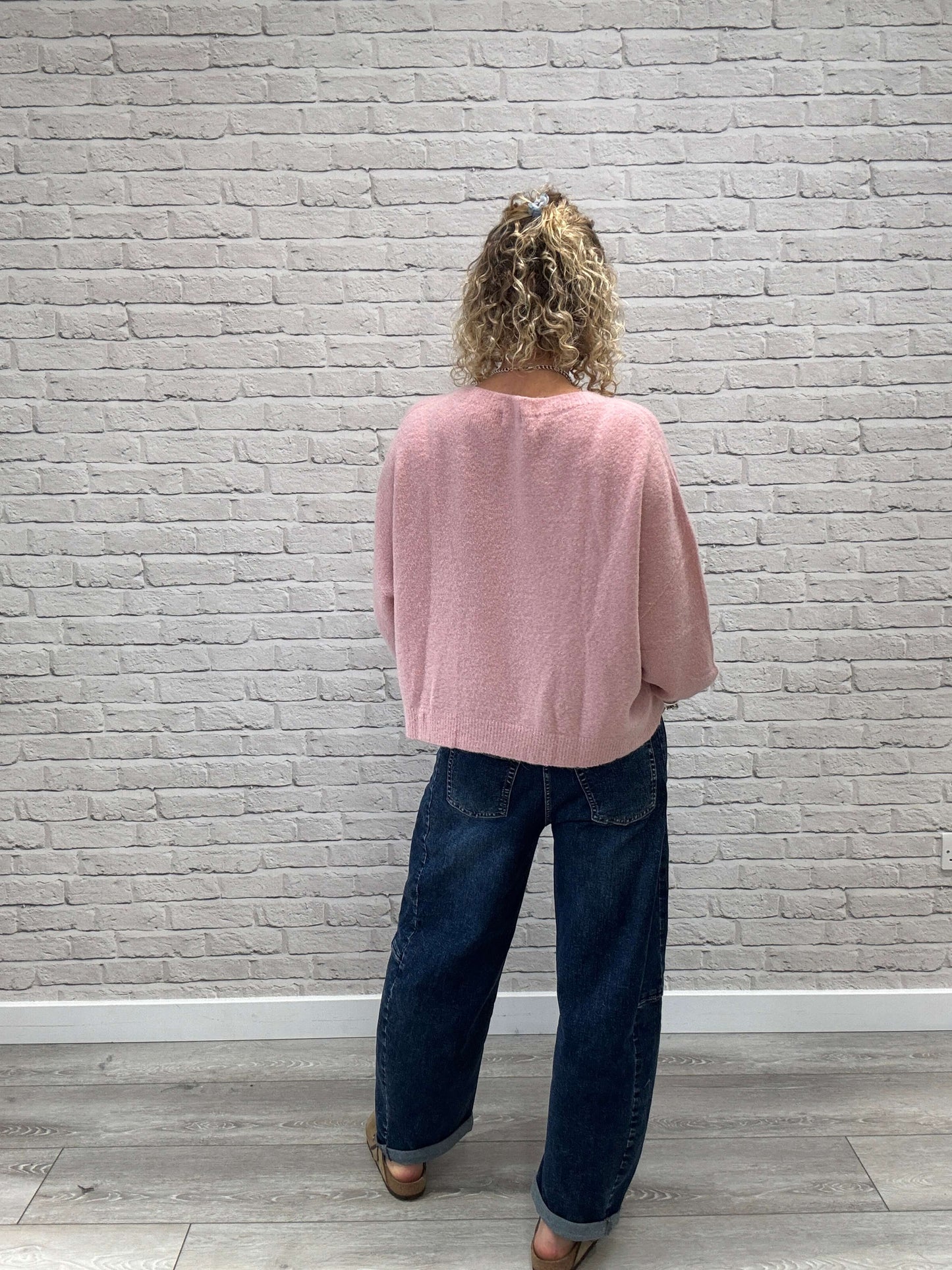Alpaca Blend Relaxed Jumper | Vintage Pink