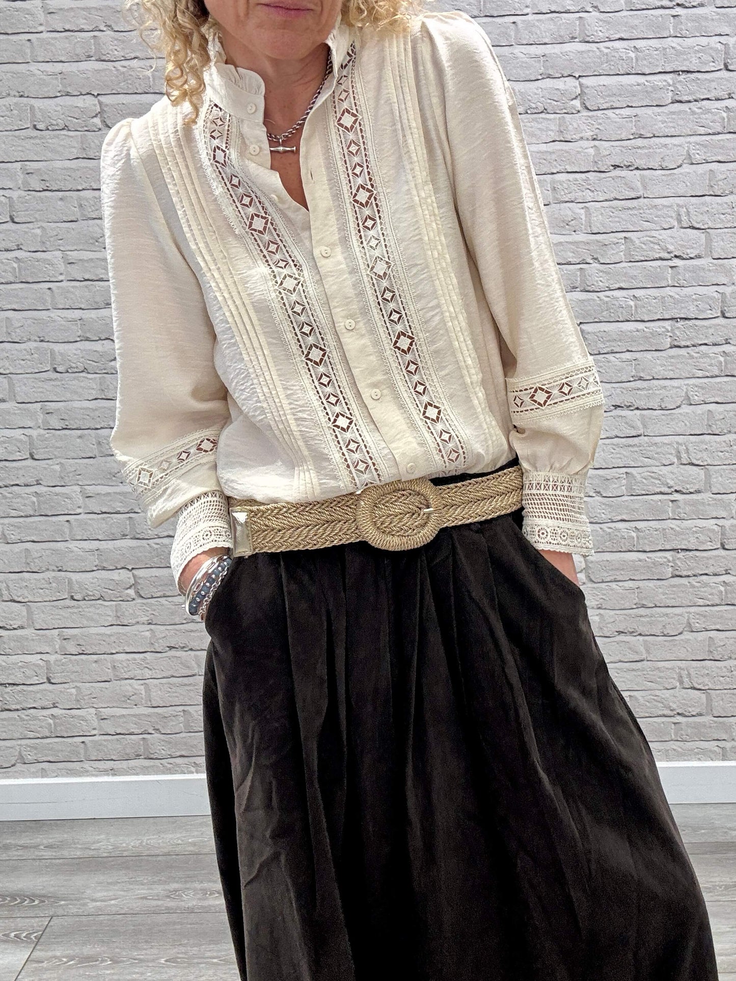 Soho Cord Palazzo Trousers | Chocolate