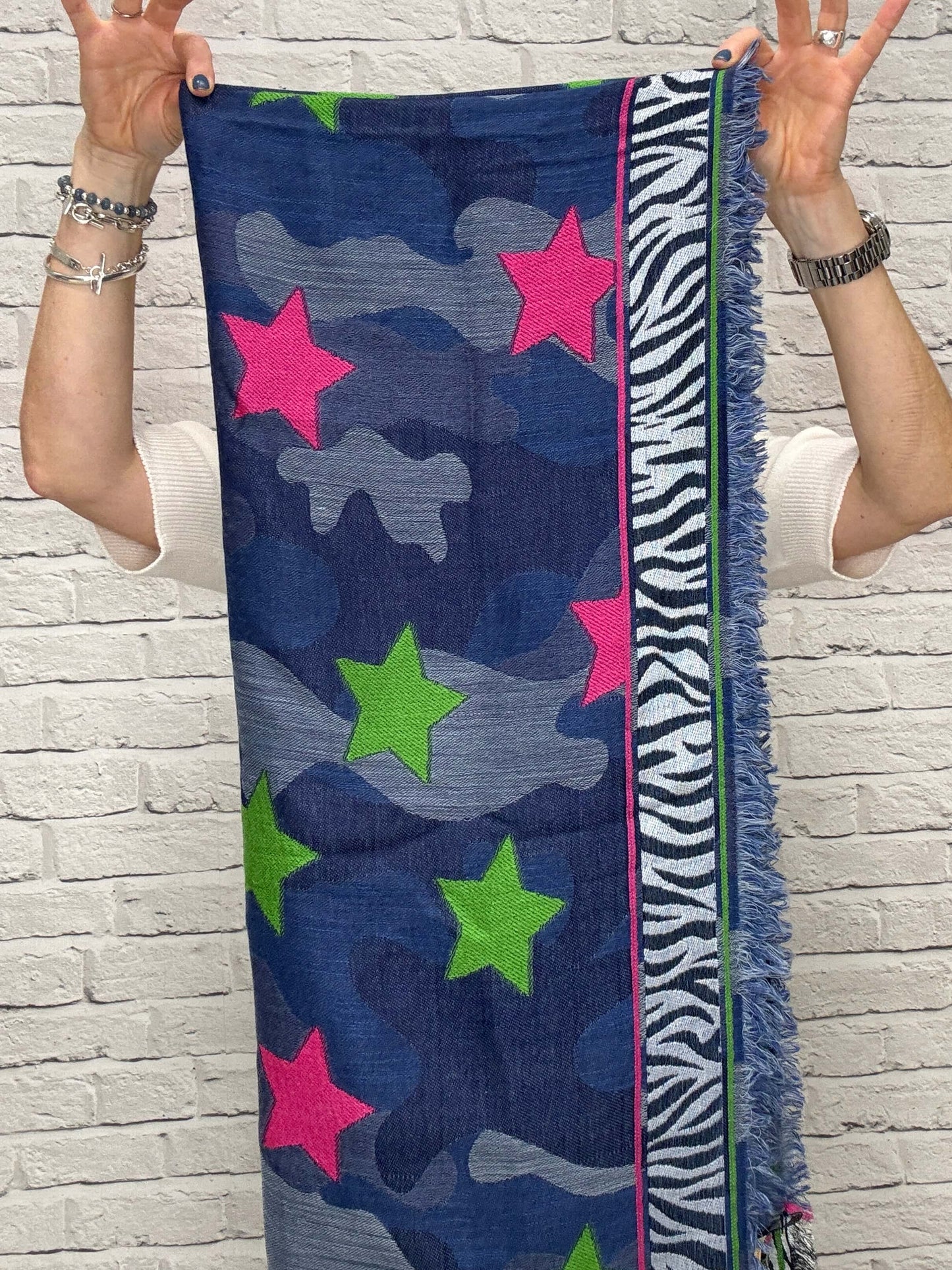 Zebra Stars Scarf