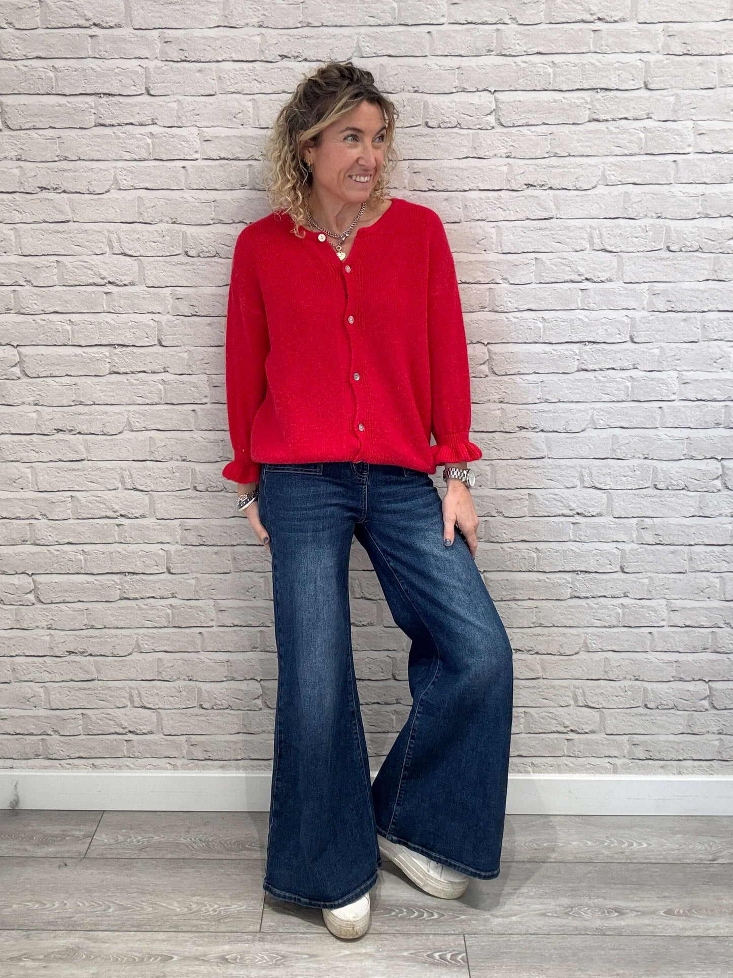 Melrose Cardigan | Red  (NEW)