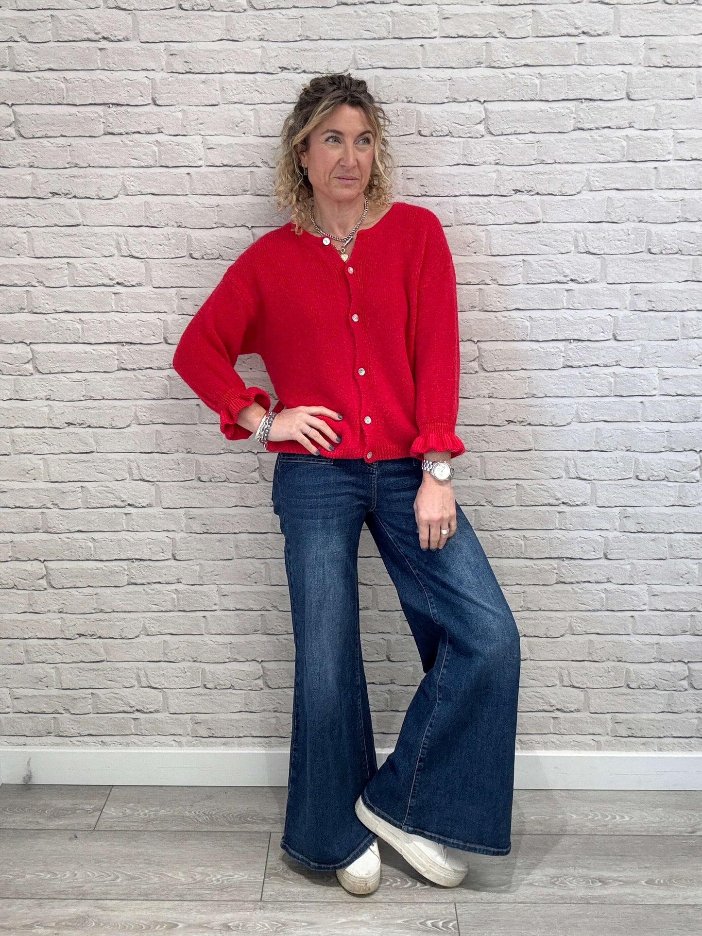 Melrose Cardigan | Red  (NEW)