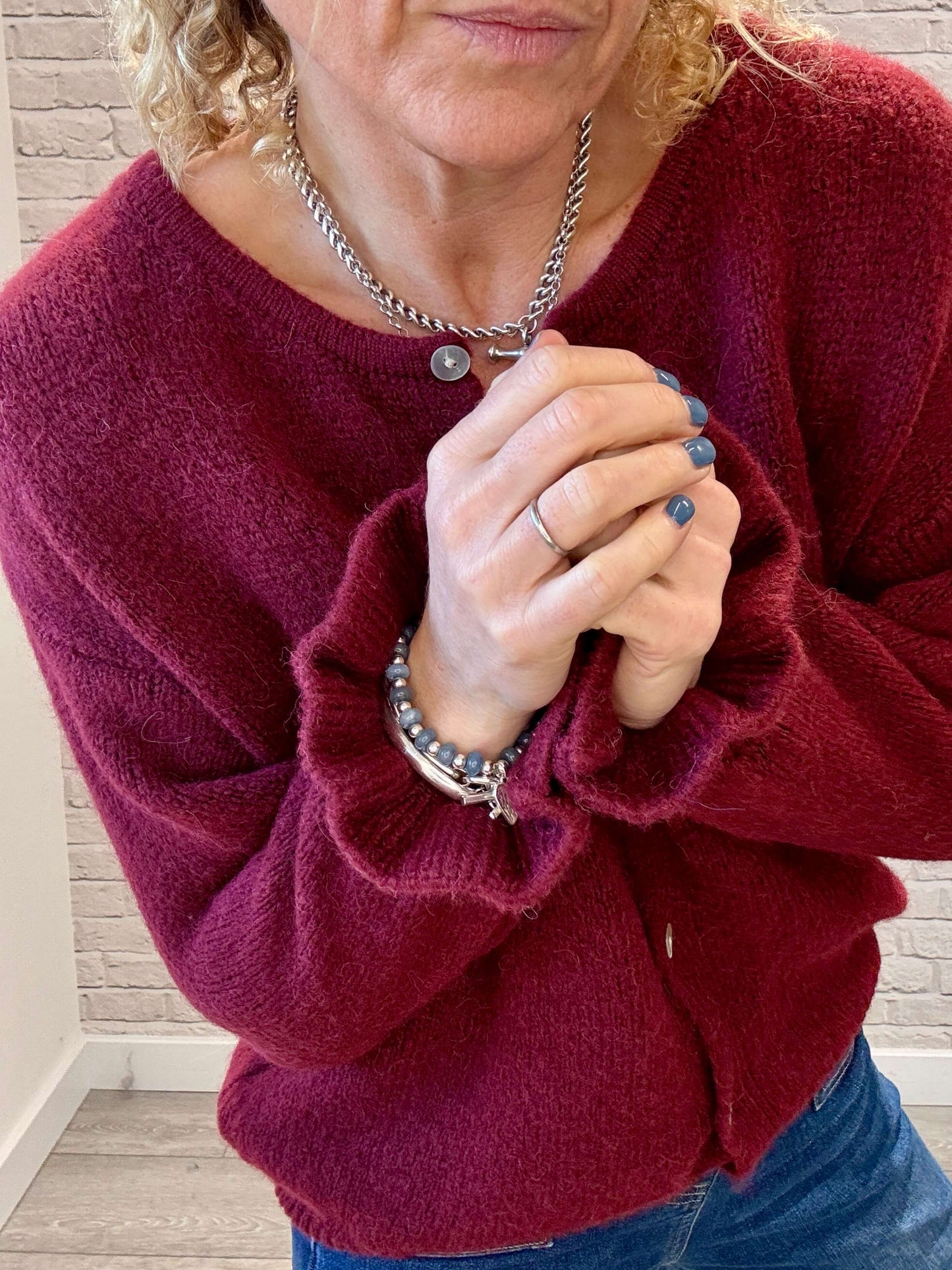 Melrose Cardigan | Burgundy  (NEW)