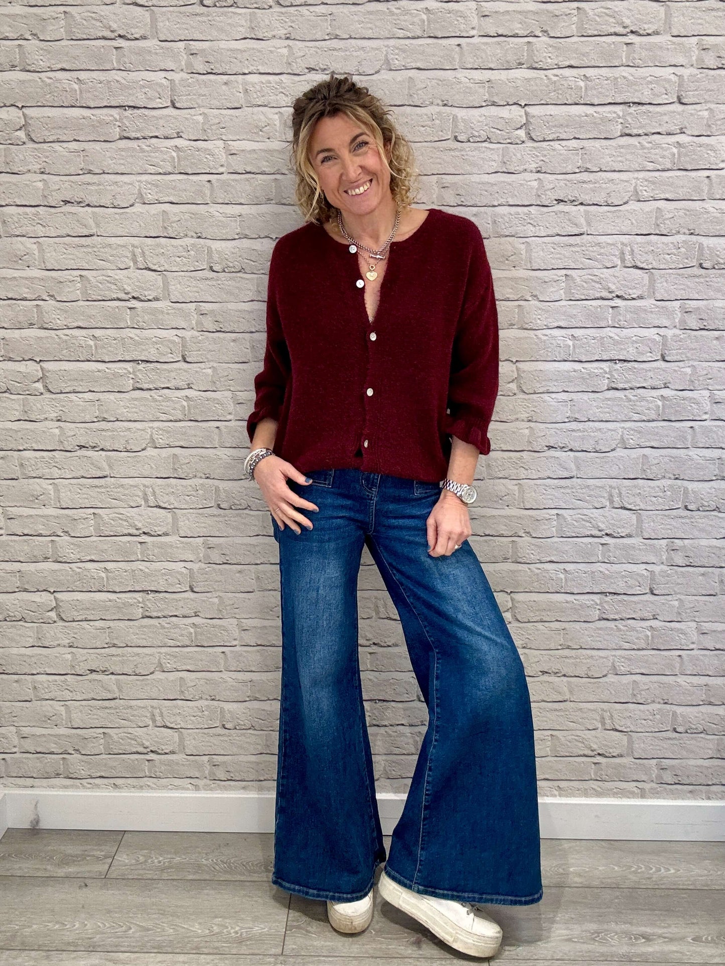 Melrose Cardigan | Burgundy  (NEW)