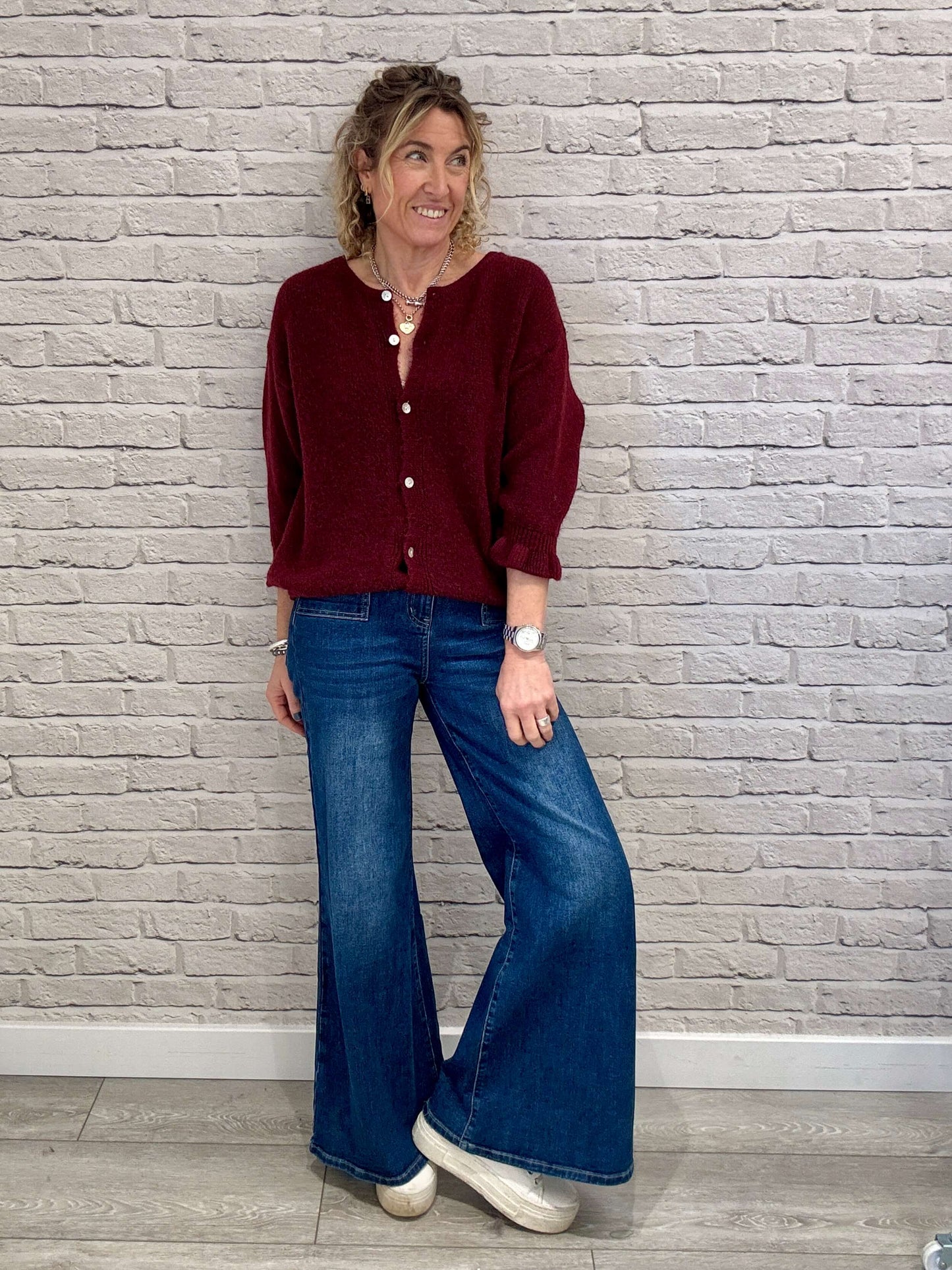 Melrose Cardigan | Burgundy  (NEW)