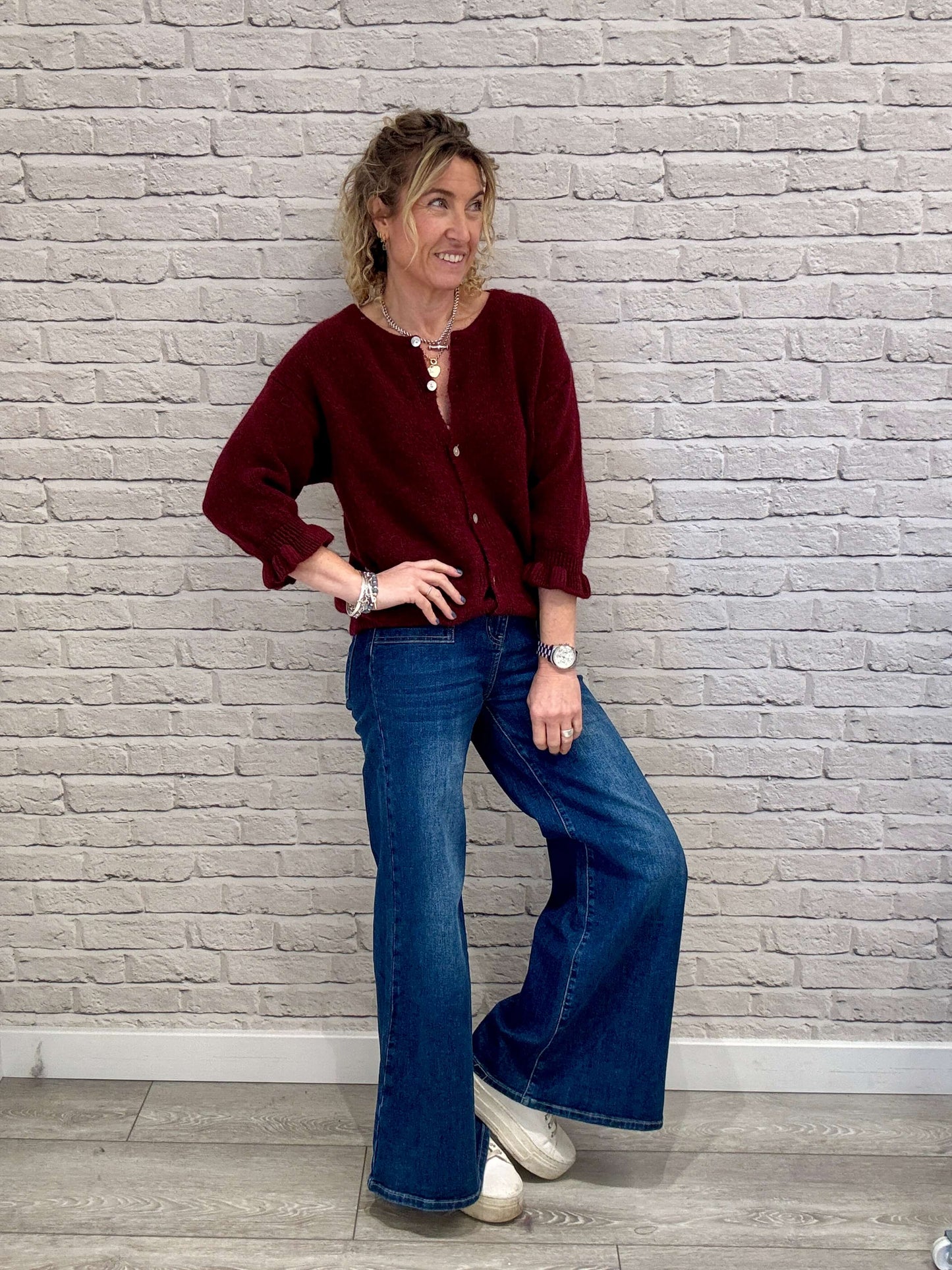 Melrose Cardigan | Burgundy  (NEW)