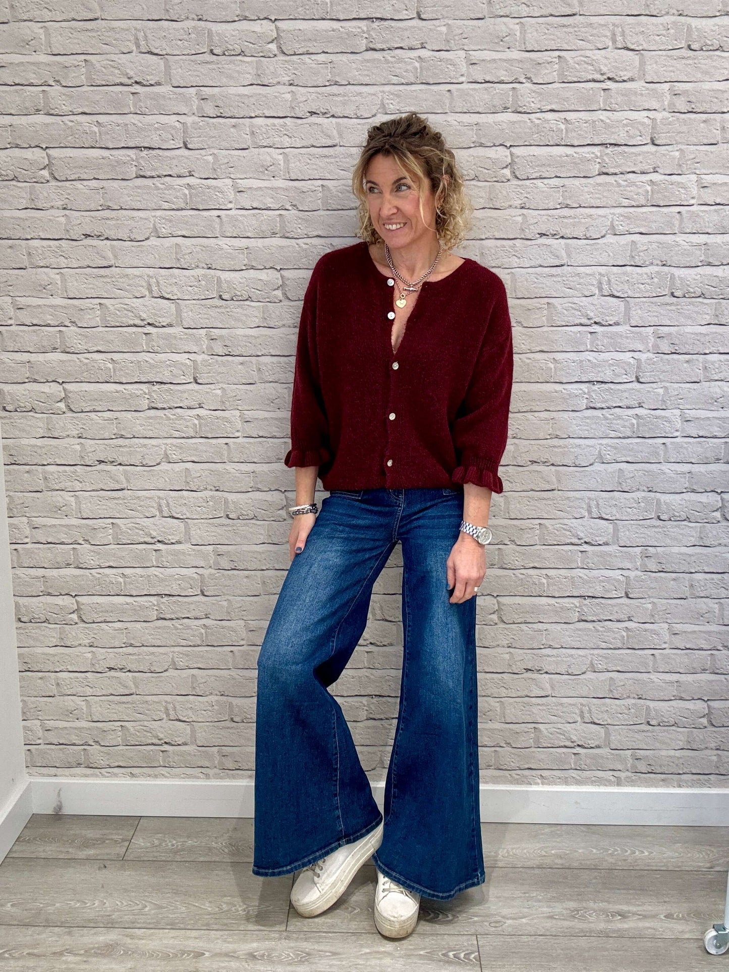 Melrose Cardigan | Burgundy  (NEW)