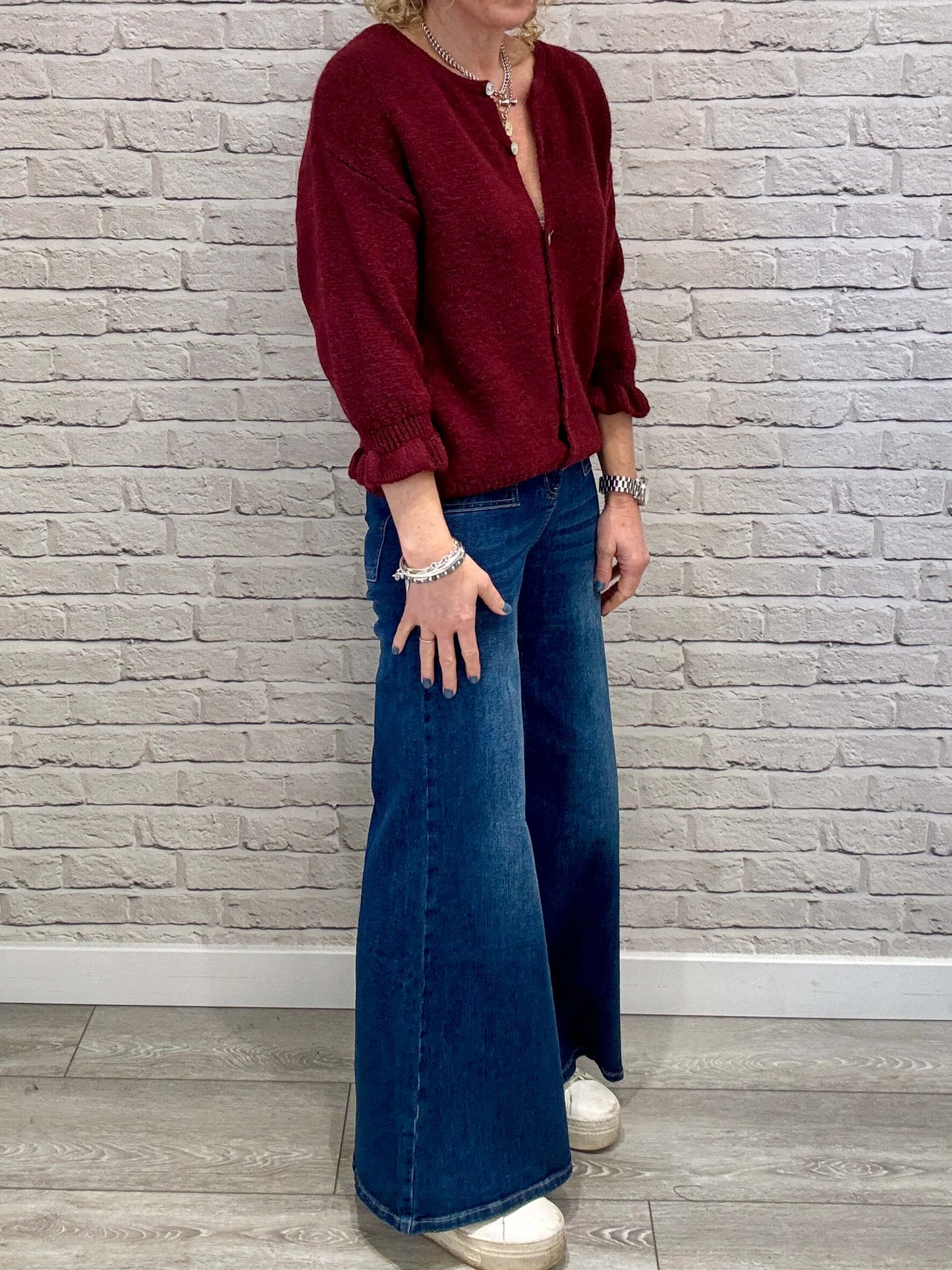 Melrose Cardigan | Burgundy  (NEW)