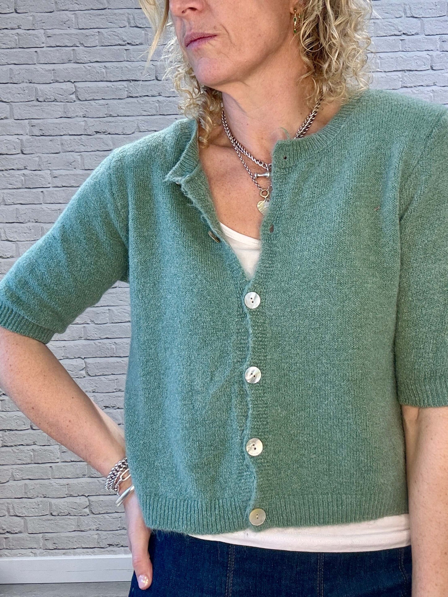 Sarah Cardigan | Sage Green