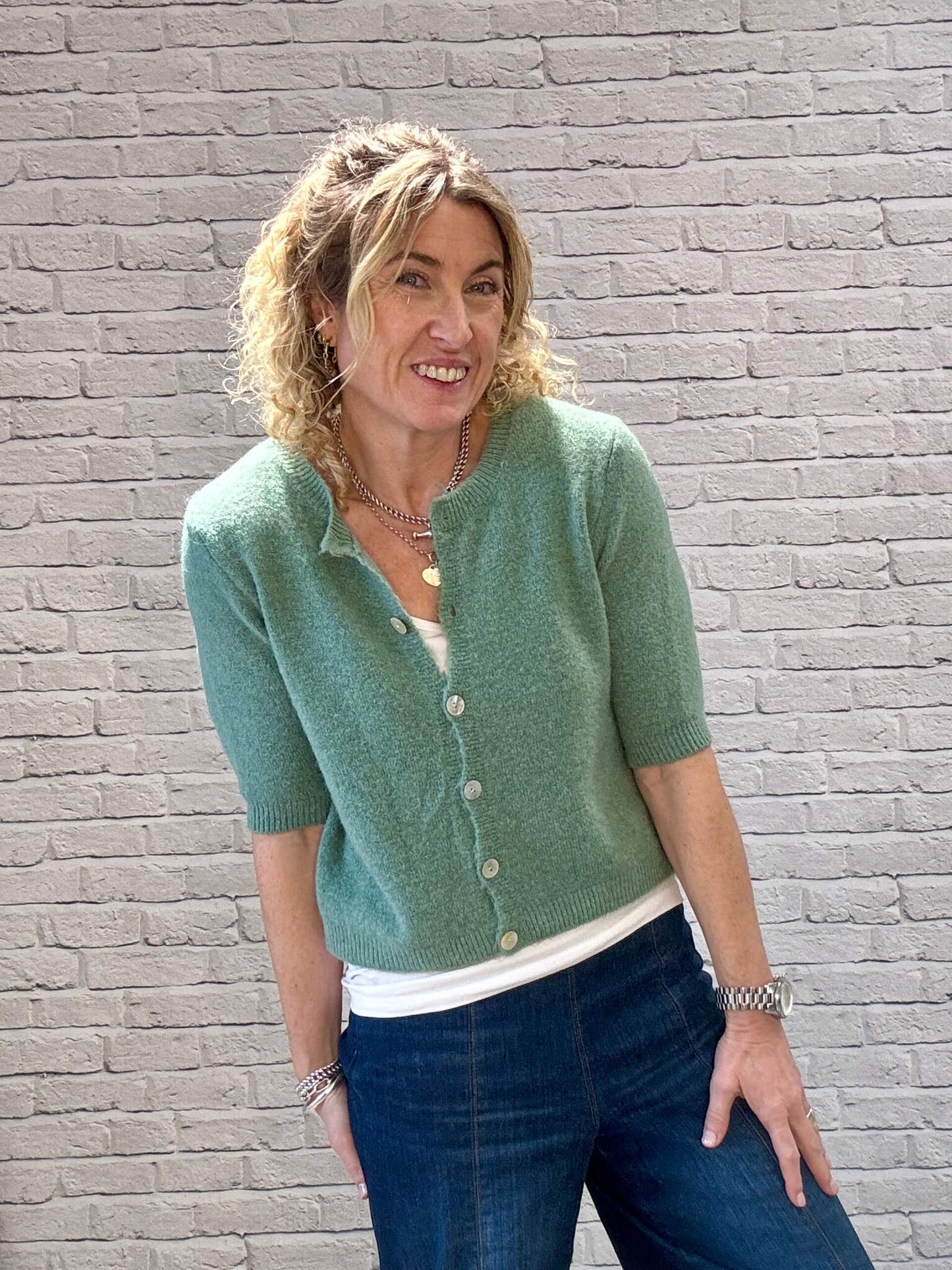 Sarah Cardigan | Sage Green