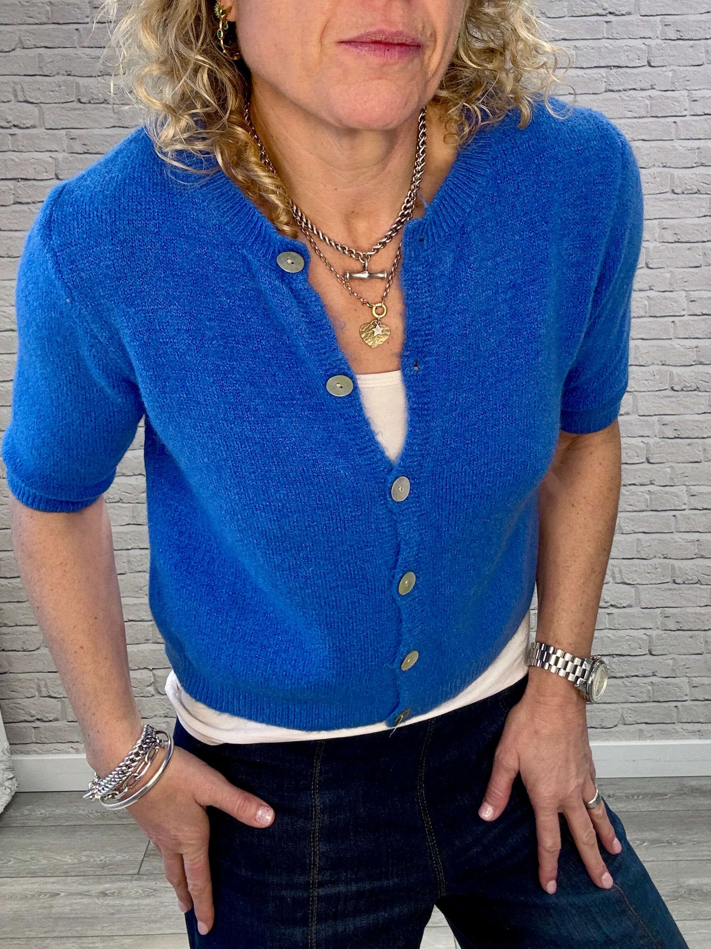 Sarah Cardigan | Sapphire Blue