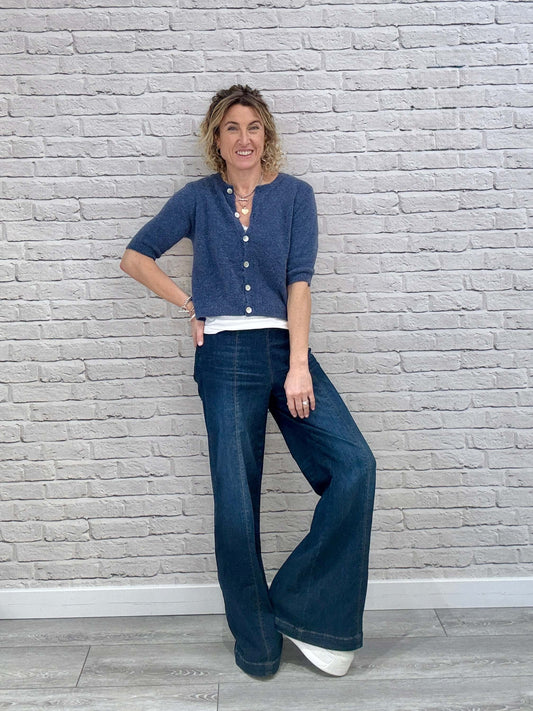 Sarah Cardigan | Denim Blue