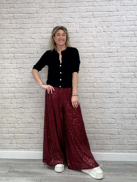 Stella Sequin Trousers | Mulberry