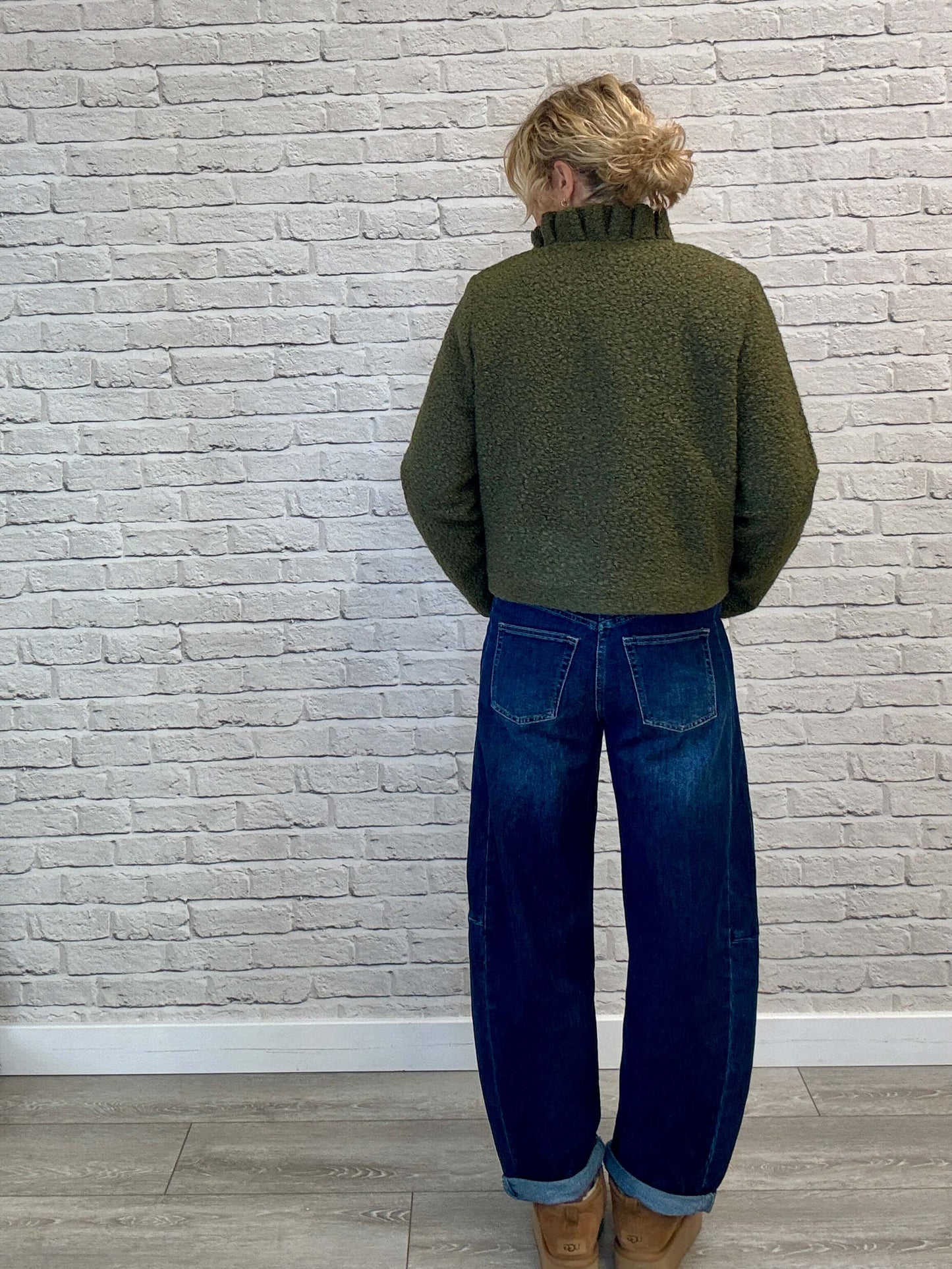 Boucle Jacket | Khaki