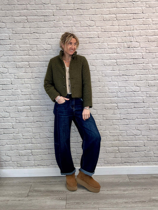 Boucle Jacket | Khaki