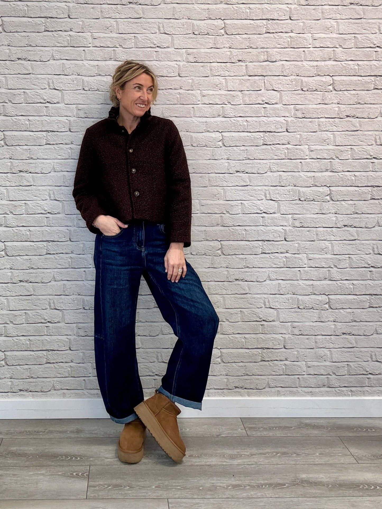 Boucle Jacket | Chocolate