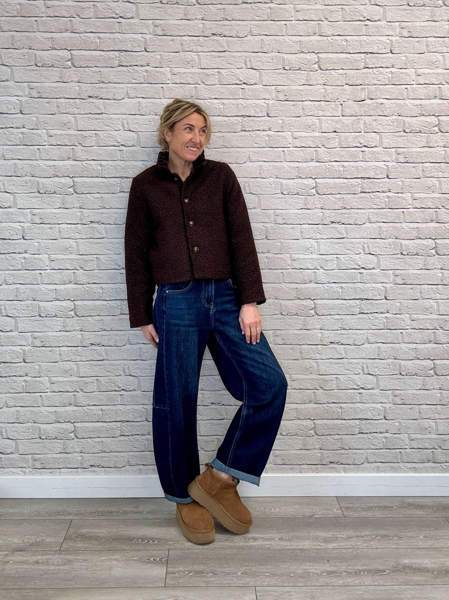 Boucle Jacket | Chocolate