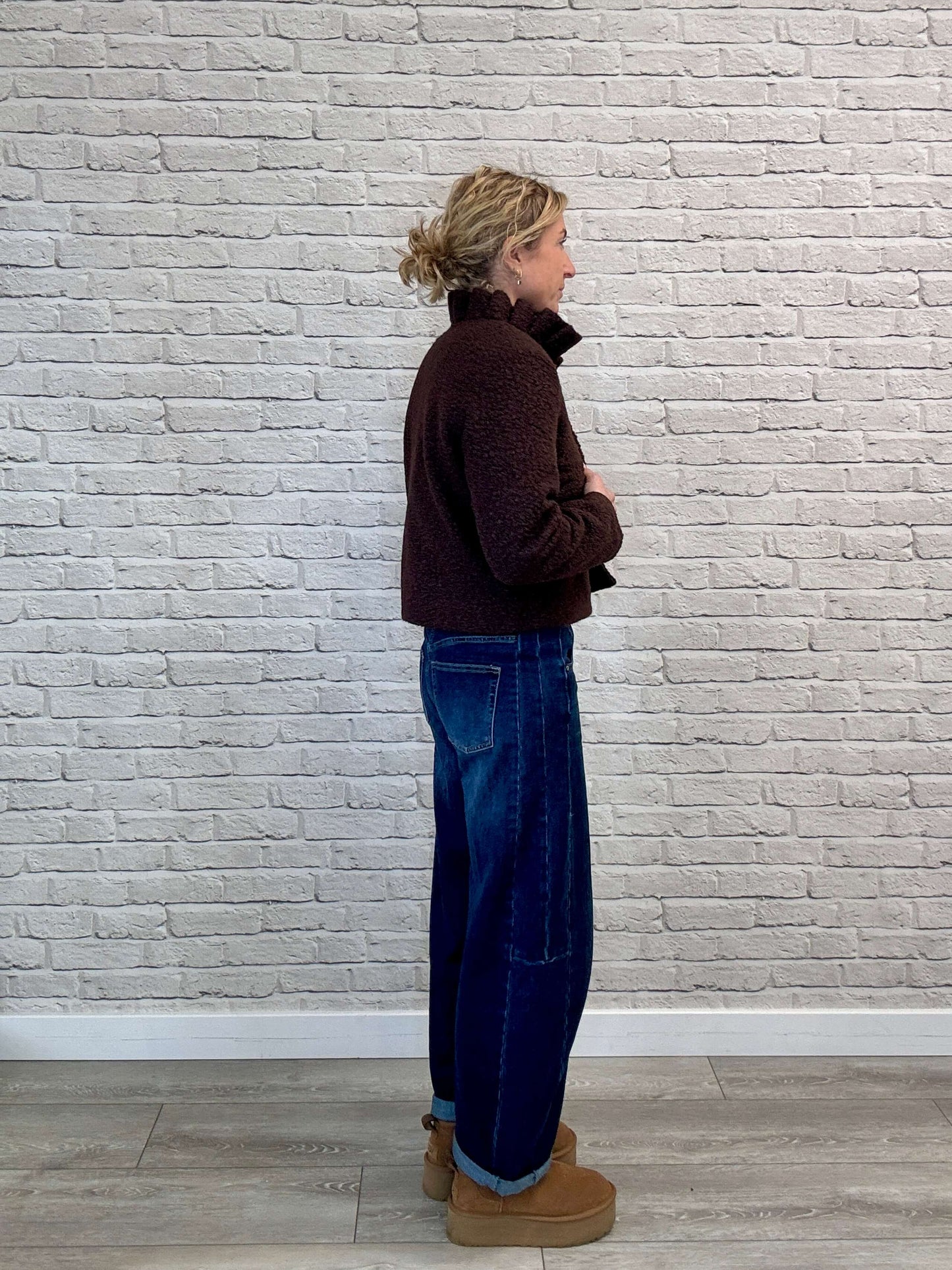 Boucle Jacket | Chocolate