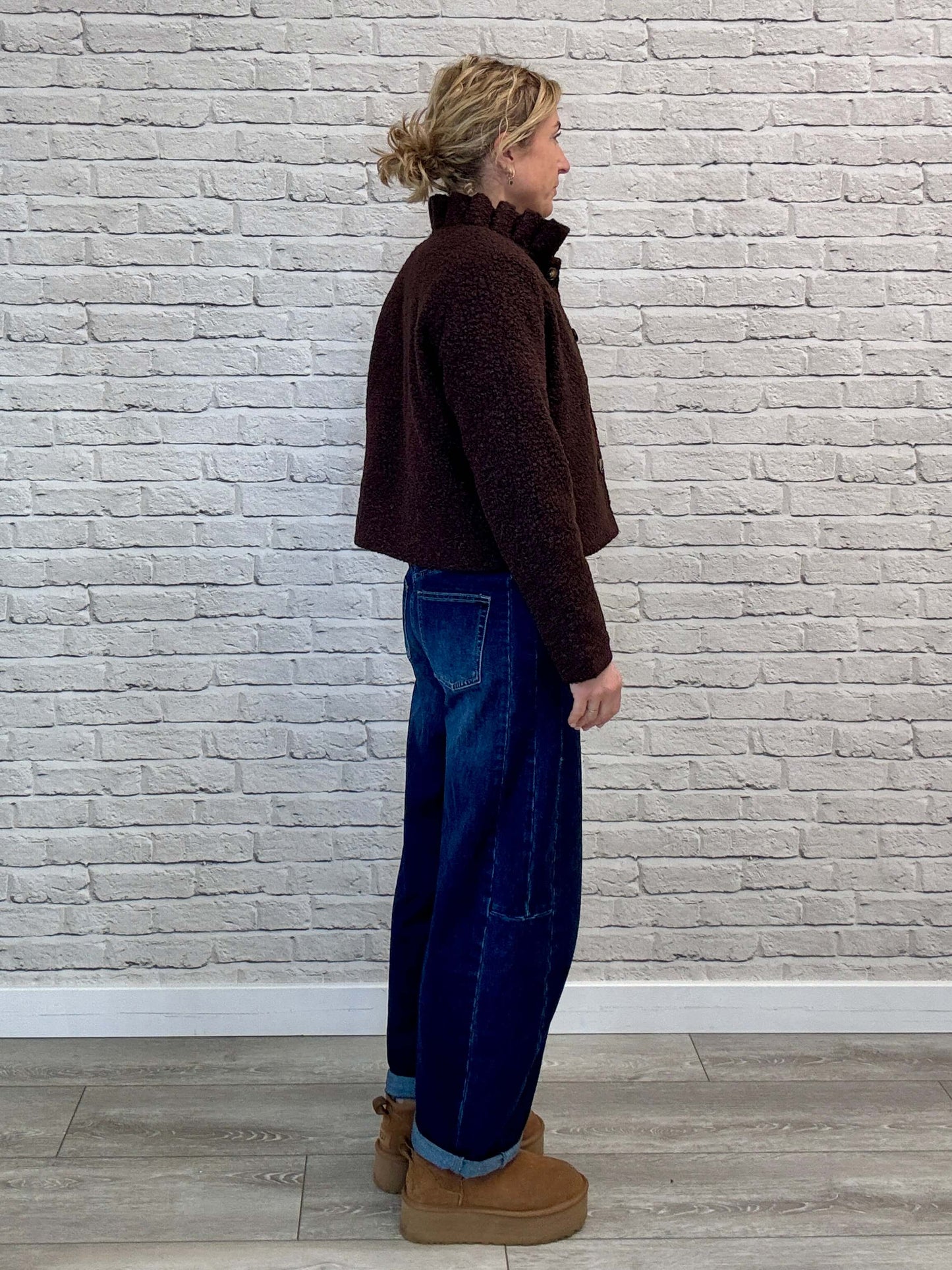 Boucle Jacket | Chocolate