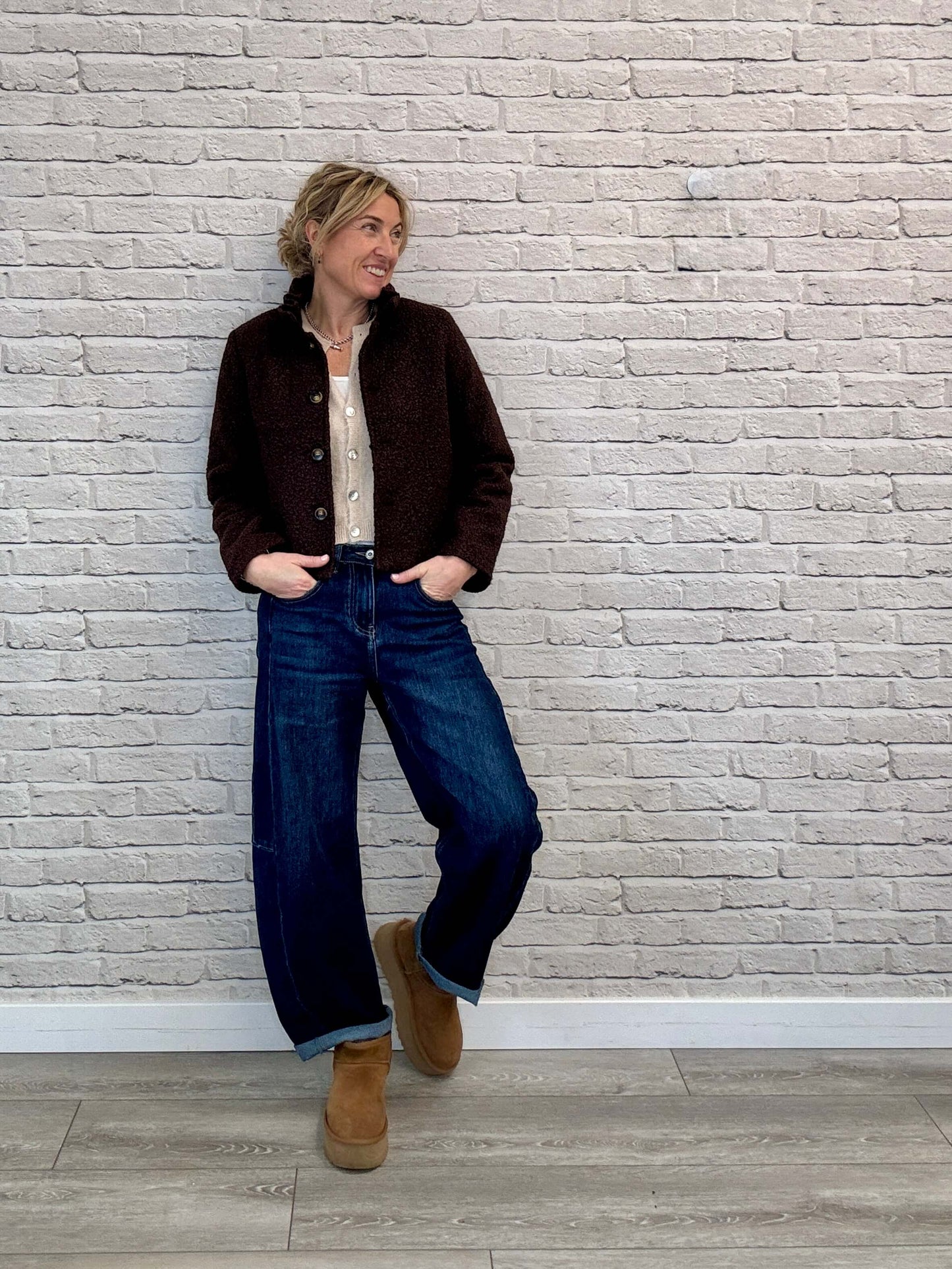 Boucle Jacket | Chocolate