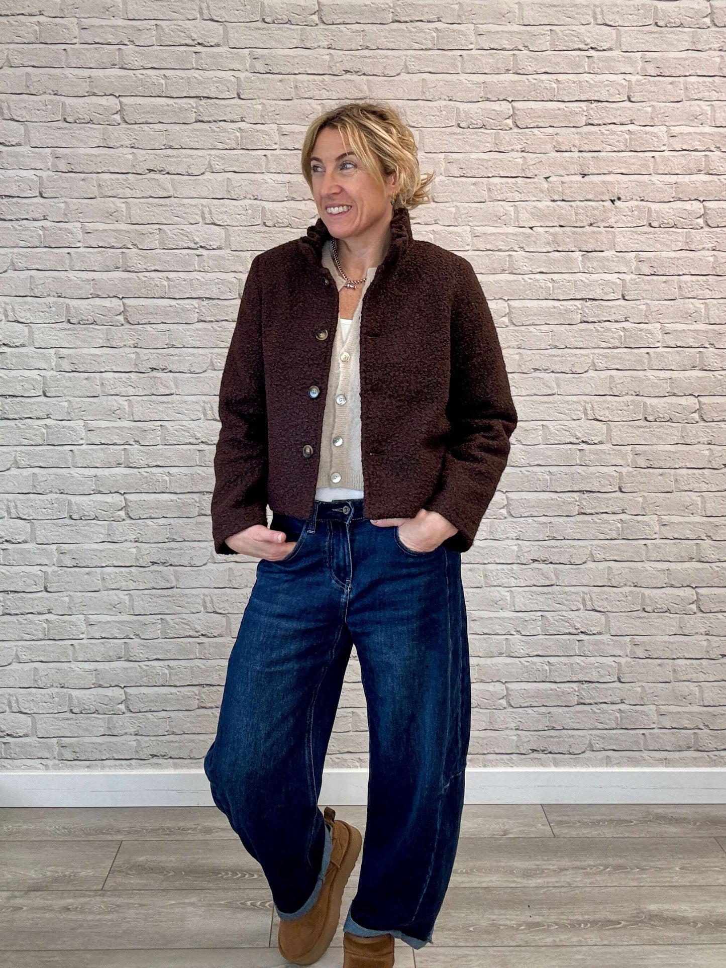 Boucle Jacket | Chocolate