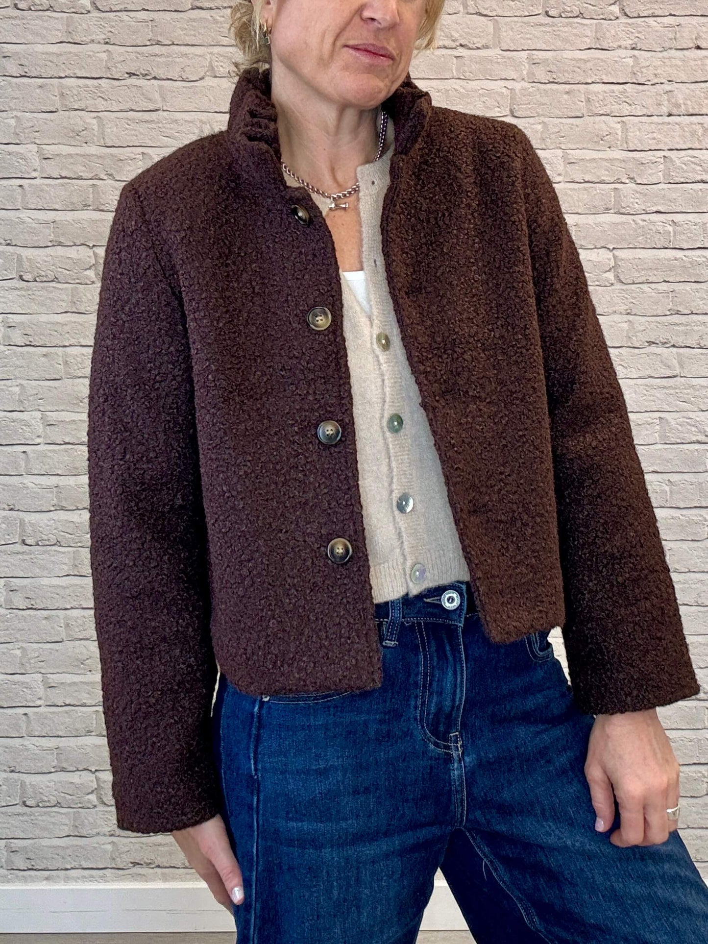 Boucle Jacket | Chocolate