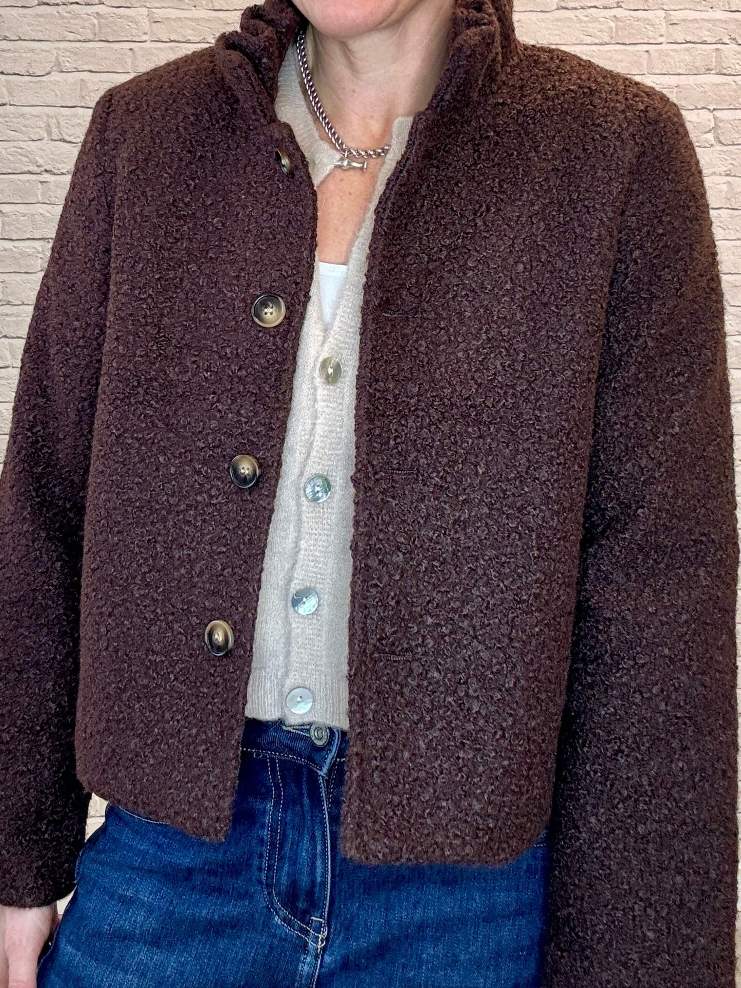 Boucle Jacket | Chocolate