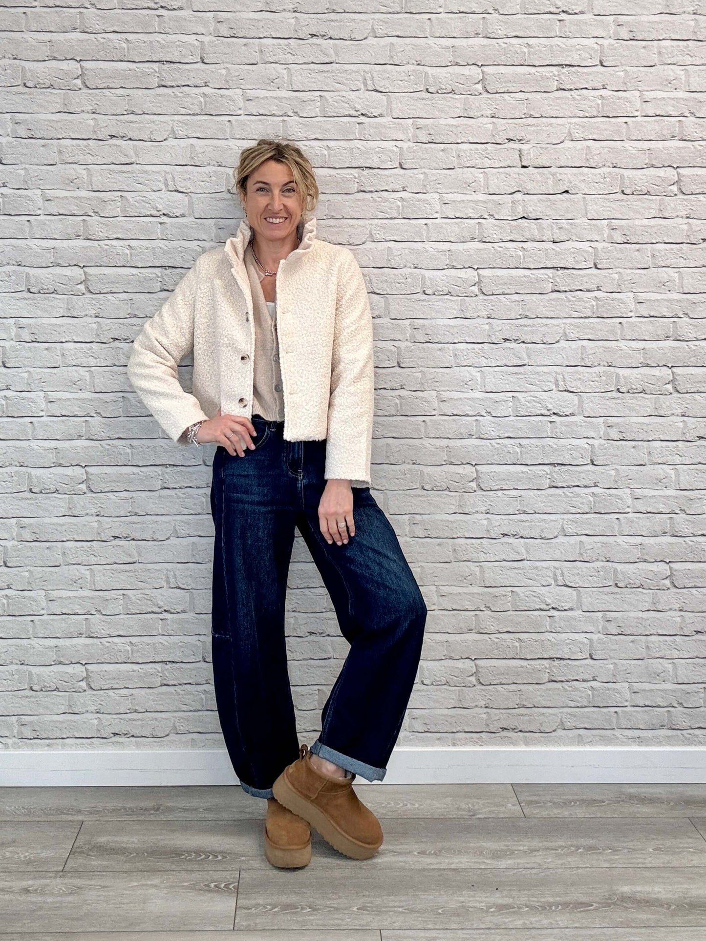 Boucle Jacket | Cream