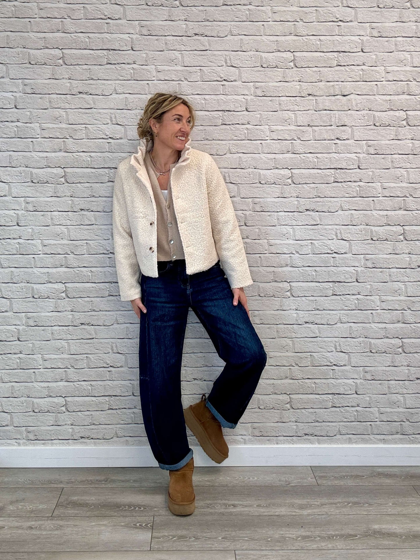 Boucle Jacket | Cream