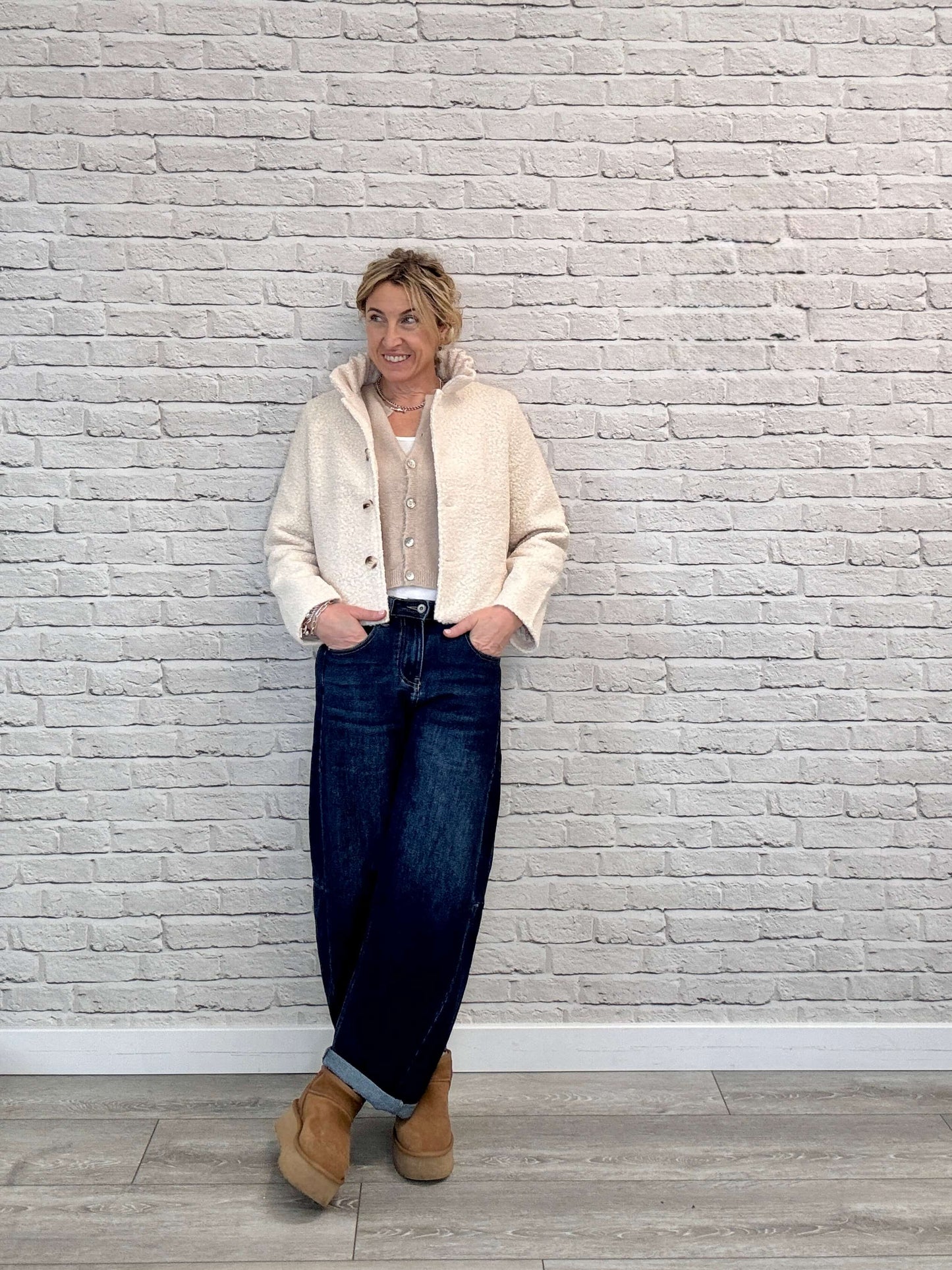 Boucle Jacket | Cream