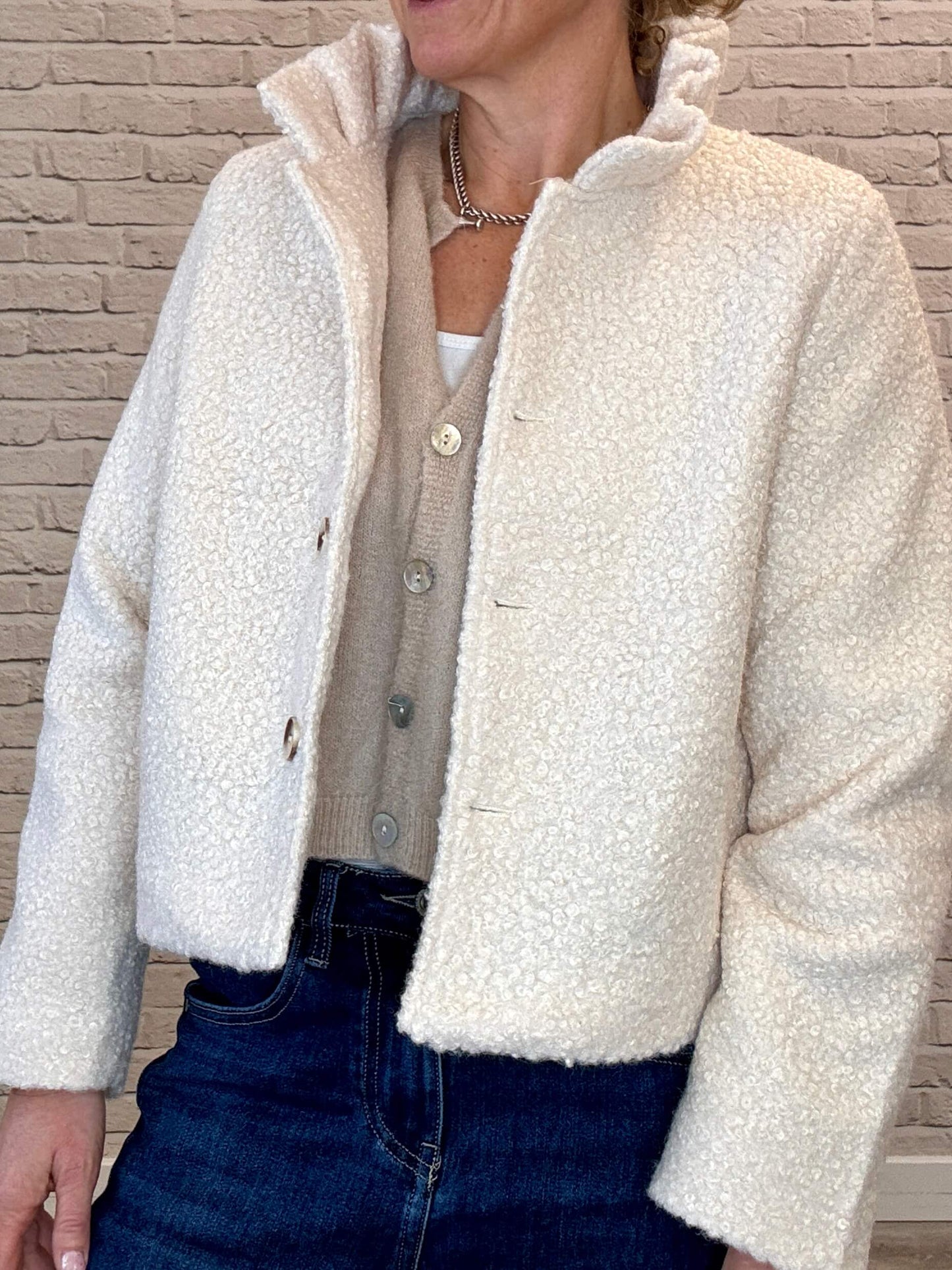 Boucle Jacket | Cream