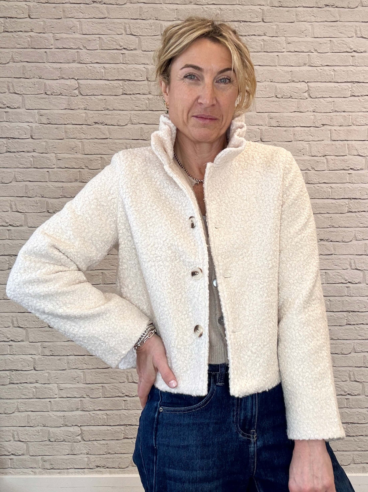 Boucle Jacket | Cream