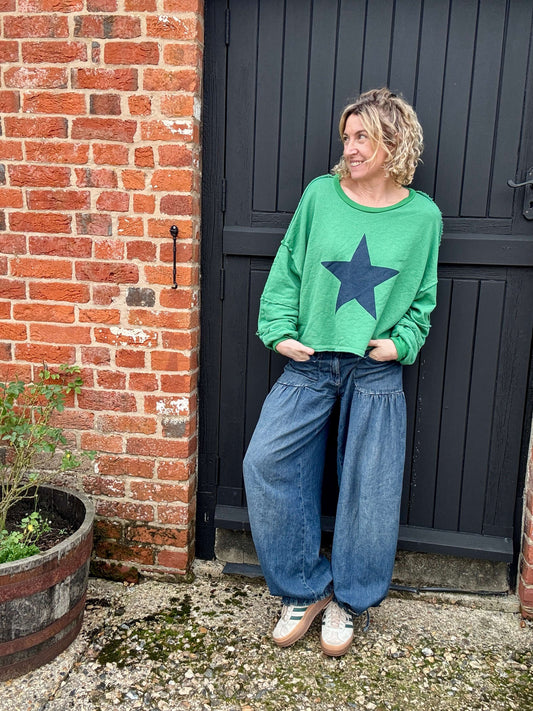 The Hoxton Sweatshirt | Green/Navy