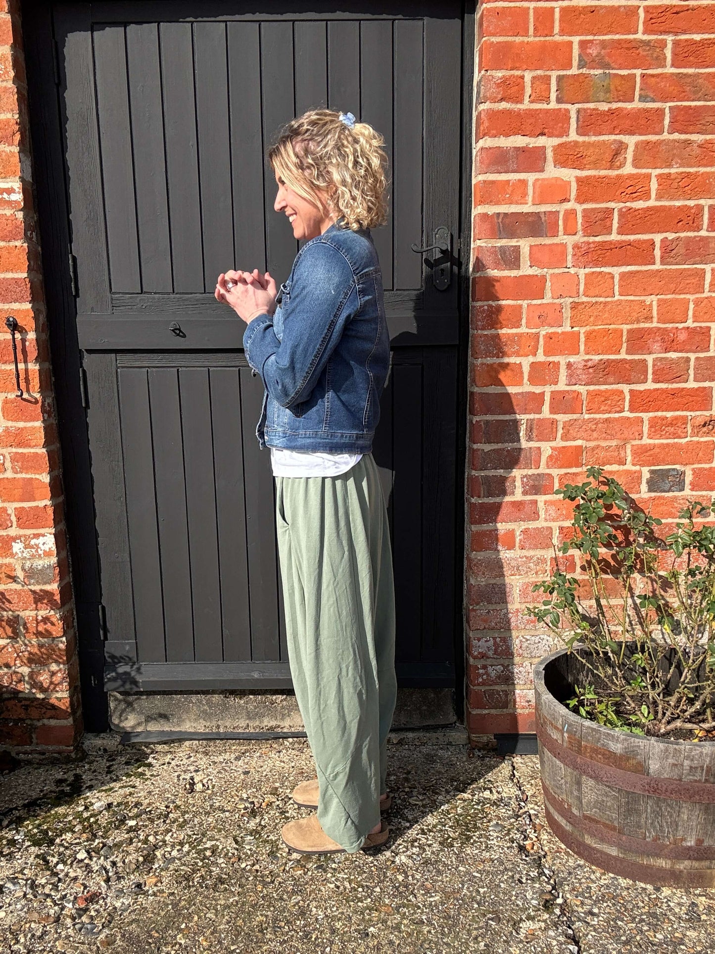 Camden Barrel Joggers | Moss (longer length)