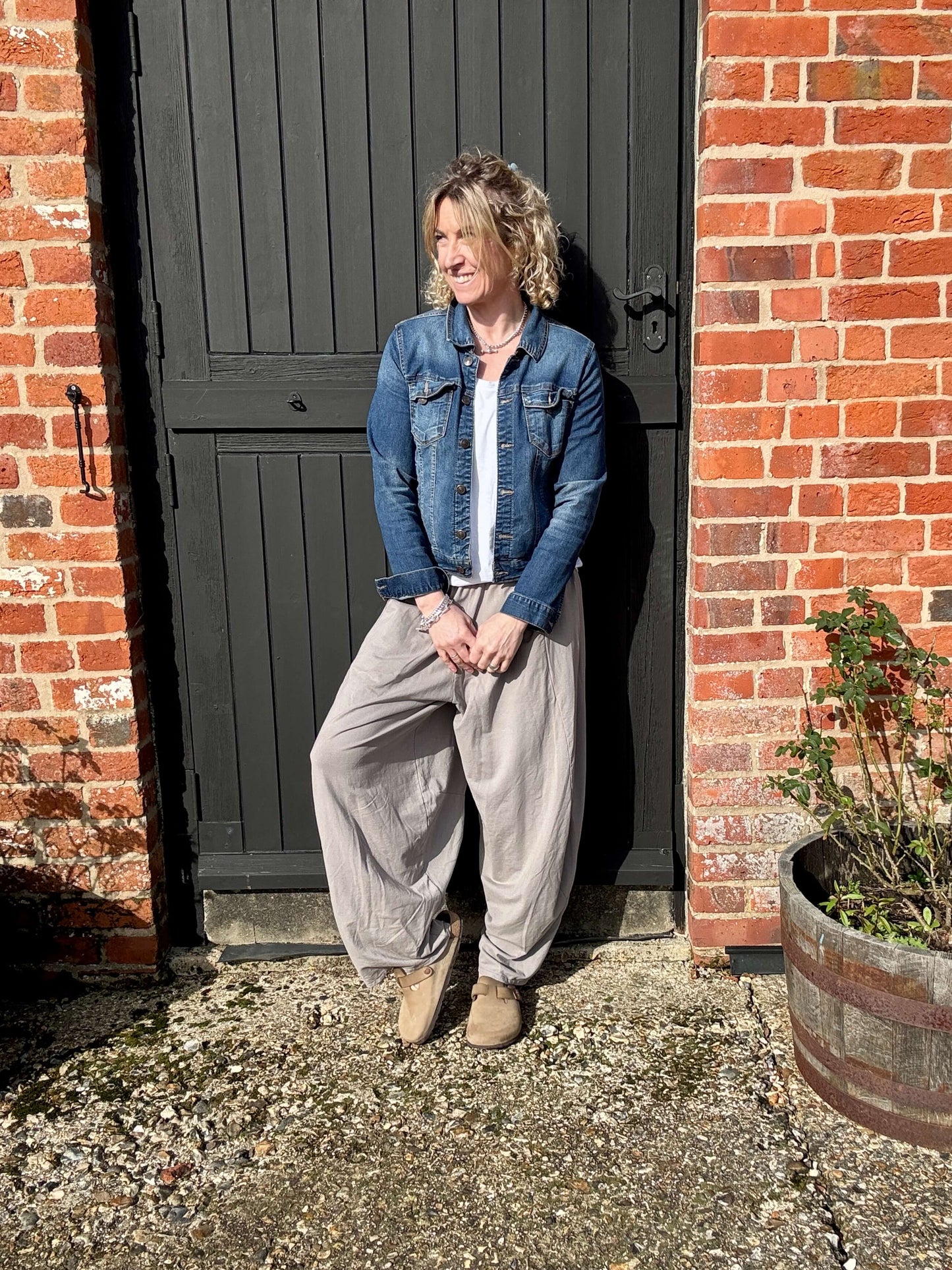 Camden Barrel Joggers | Mole (longer length)