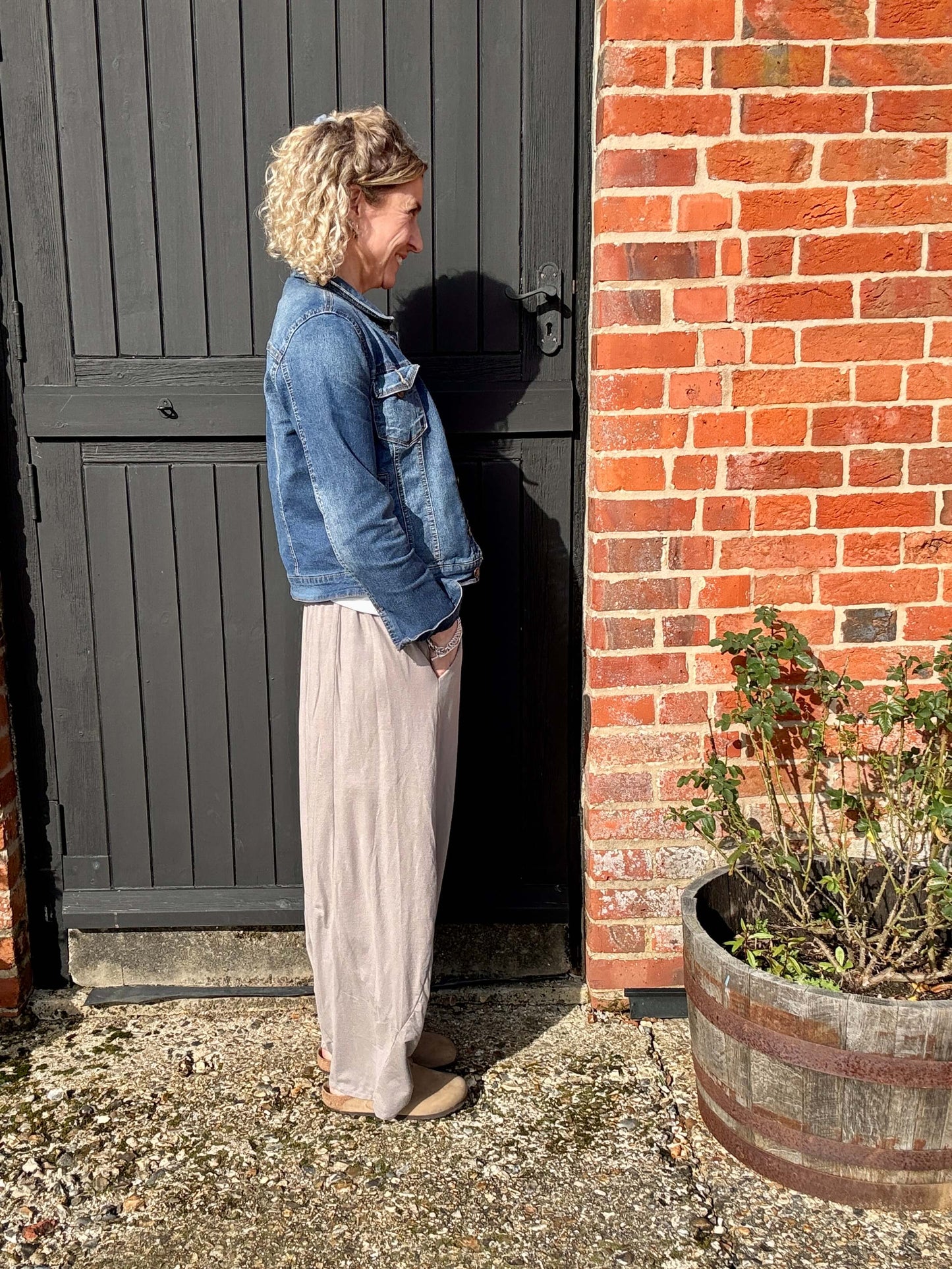 Camden Barrel Joggers | Mole (longer length)
