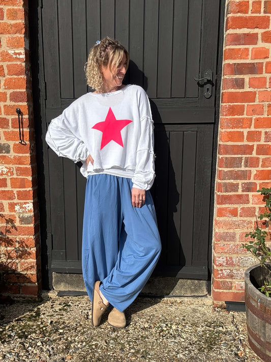 Camden Barrel Joggers | Glacier Blue