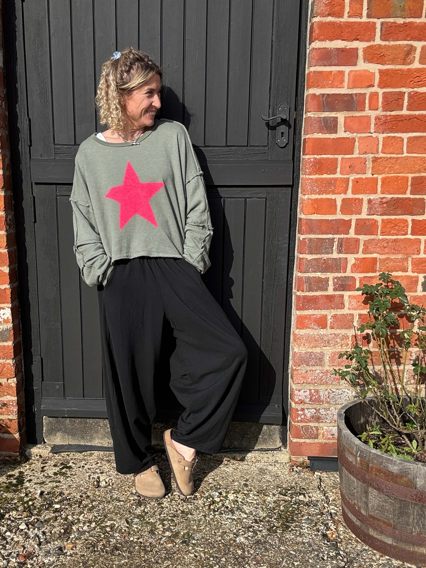 Camden Barrel Joggers | Black (longer length)