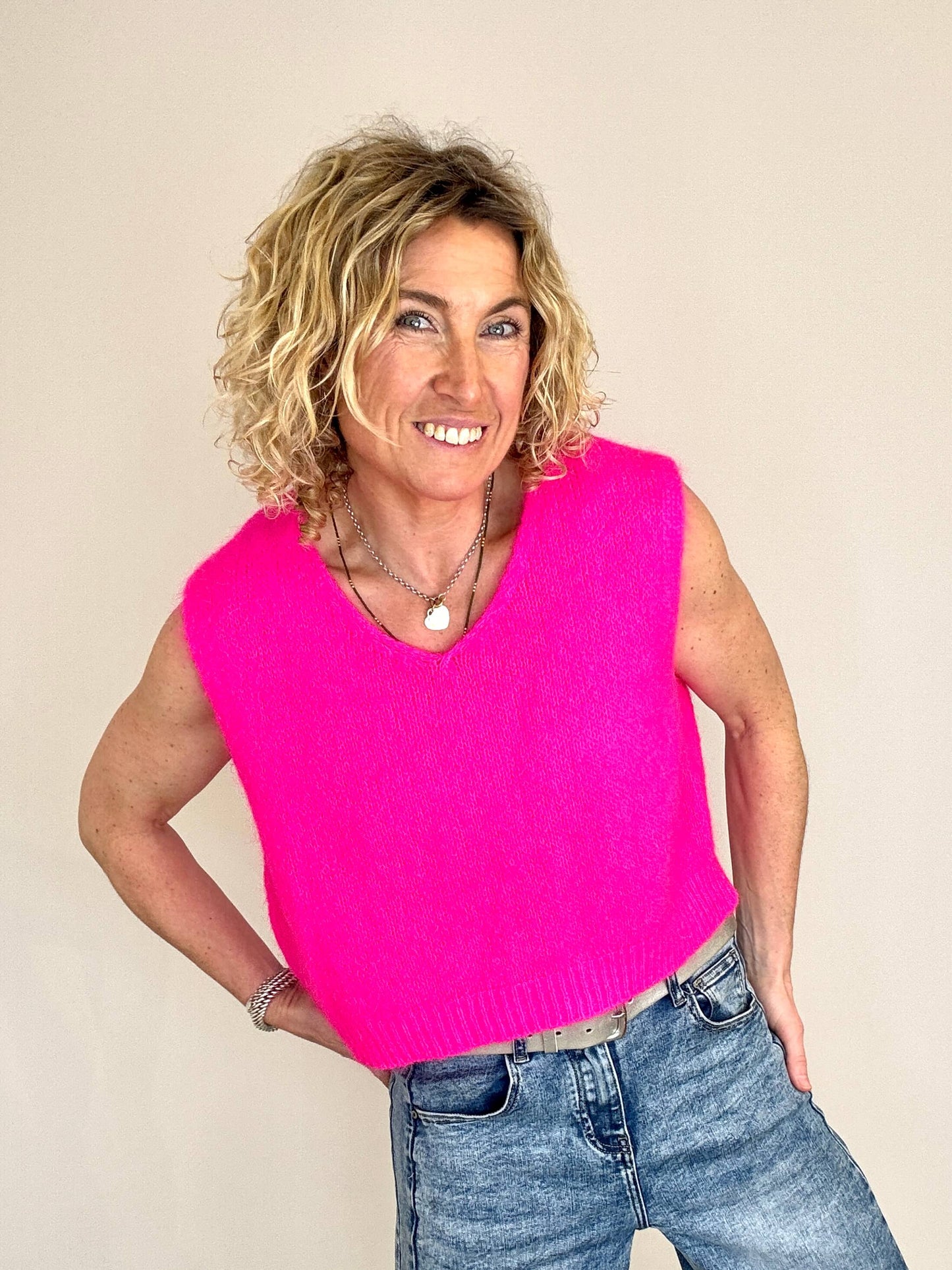 Marlene Vest | Neon Pink